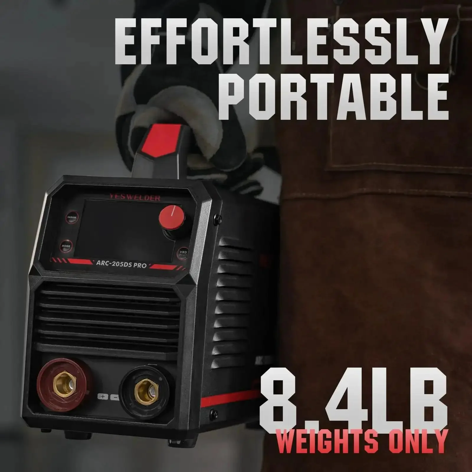 205 Amp Stick Welder Workhorse With Large LED Display Dual Voltage 110V 220V Inverter IGBT Arc Force Hot Start MMA Welder For Smooth Reliable Welds Performance Beast - Image 5