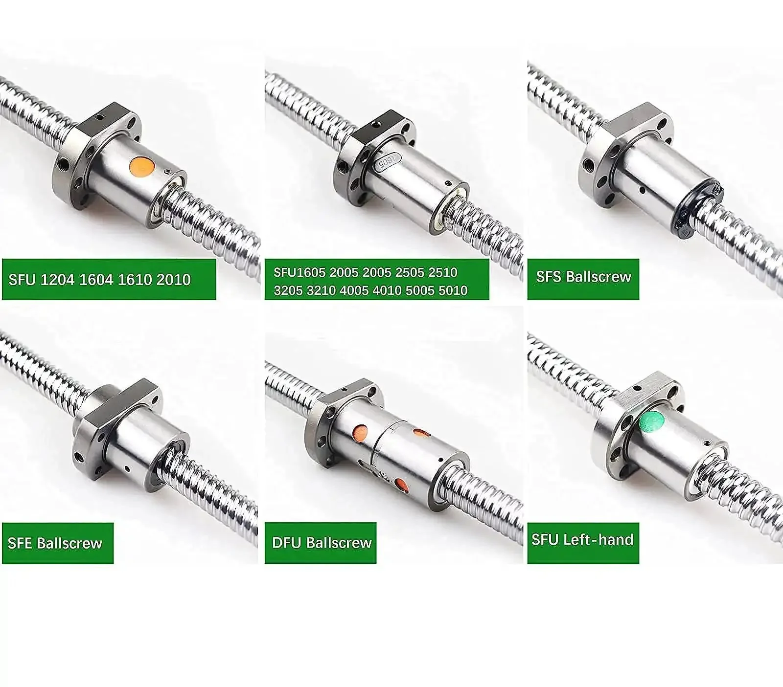 20mm CNC Ball Screw Kit SFU2005 RM2005 Anti Backlash Ball Screw 1500mm With Nut BK15 BF15 Bearing End Blocks Flexible Coupler Nut Housing And Motor Bracket For Nema 23 Stepper Motor - Image 6