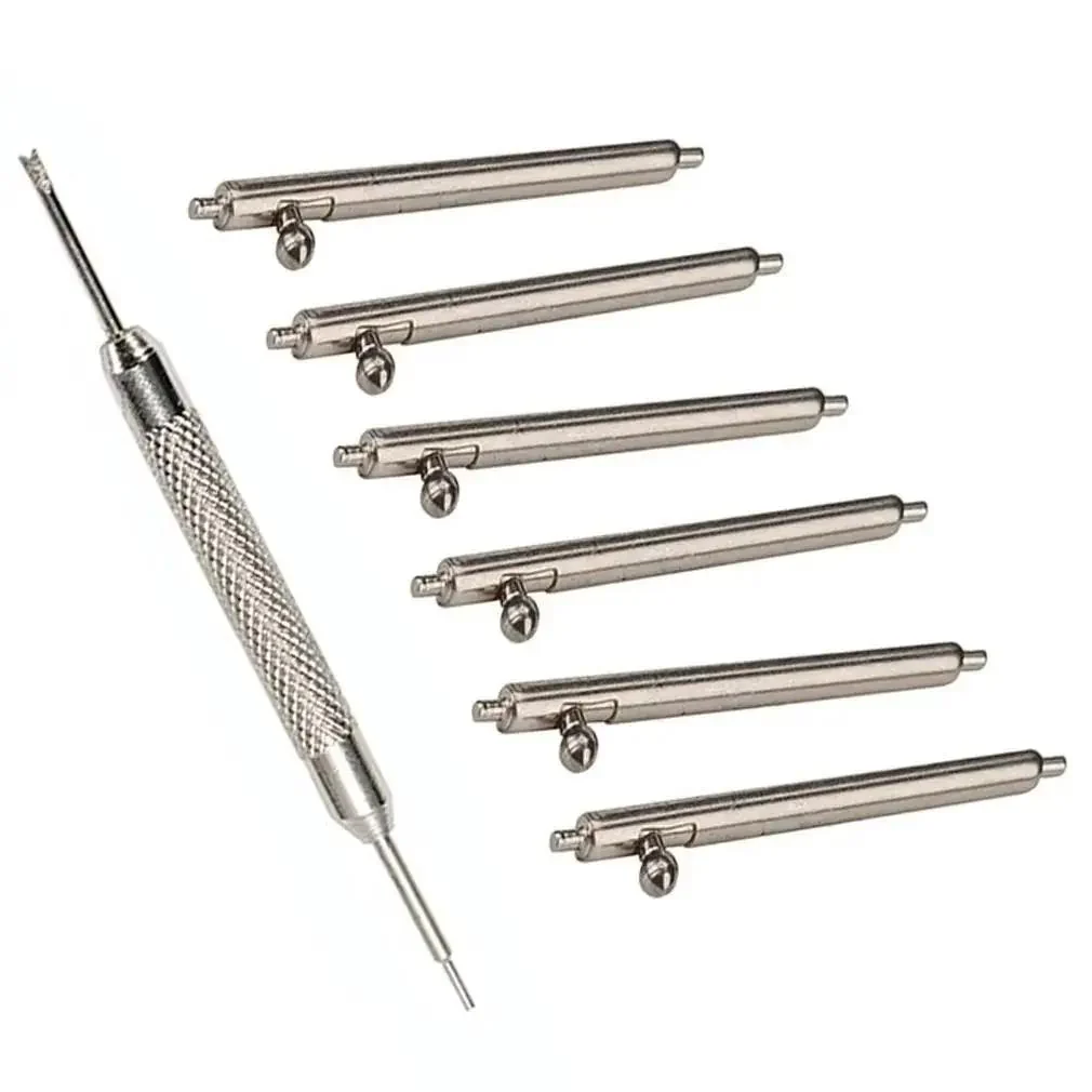 20mm Quick Release Watch Pins Set, Stainless Steel Replacement Band Pins, 6Pcs, 1.5mm Diameter, Includes Spring Bar Tool, Fits 18mm To 24mm Lug Width, Easy Swap For Your Watch Strap