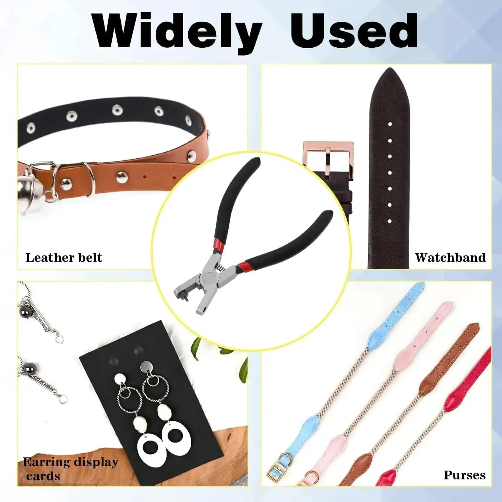 2.0mm Shoe Strap Hole Puncher For Watch Bands Leather Belts Fabric Jewelry Tags And Earring Cards One Hand Operation Pliers Tool Durable And Versatile Puncher For DIY Repairs - Image 2