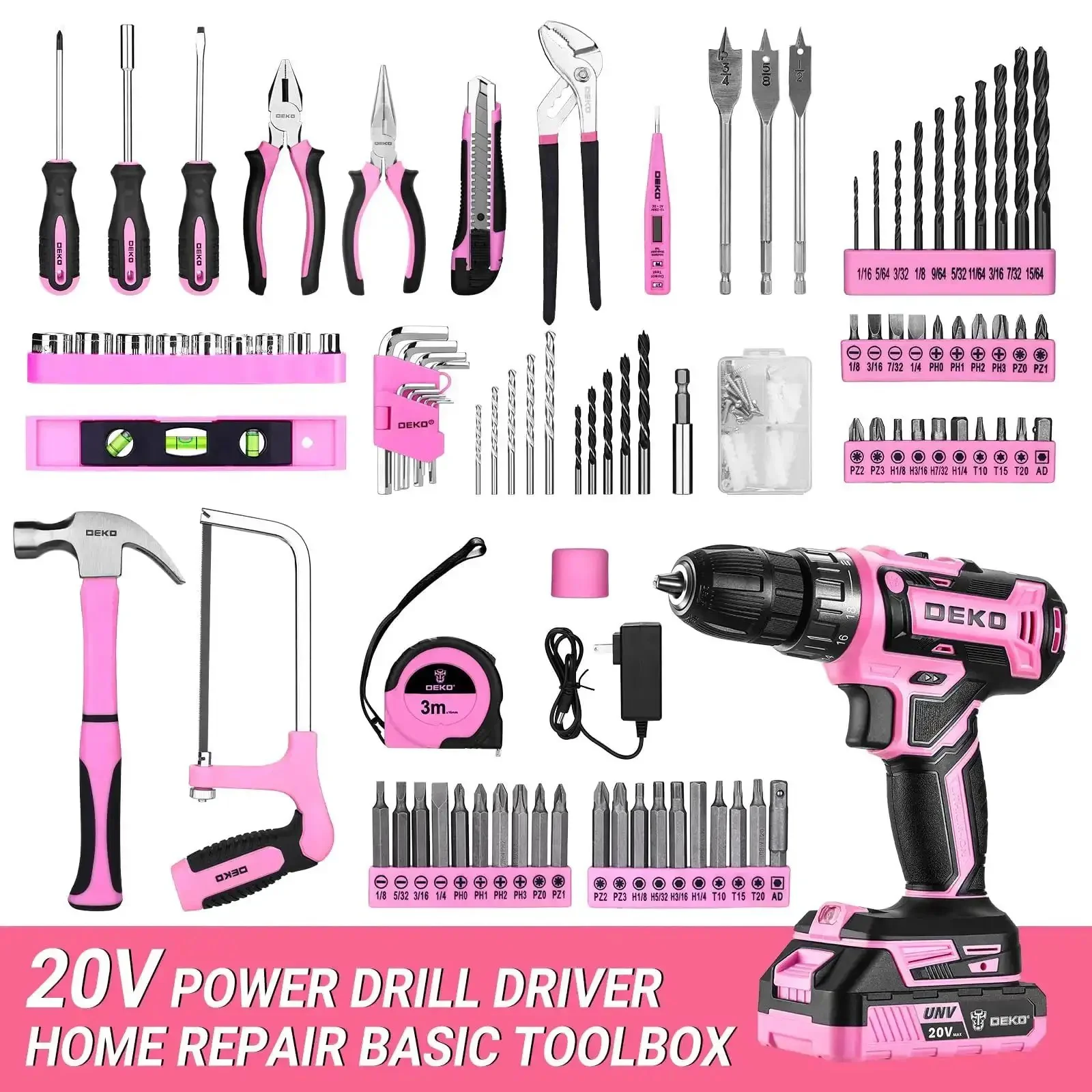 20V Cordless Drill Kit With Driver And Tool Box Battery Included For DIY Projects Home Renovations And Quick Fixes Compact Lightweight Design For Easy Handling In Small Spaces And A Great Starter Set For DIY Pros - Image 7