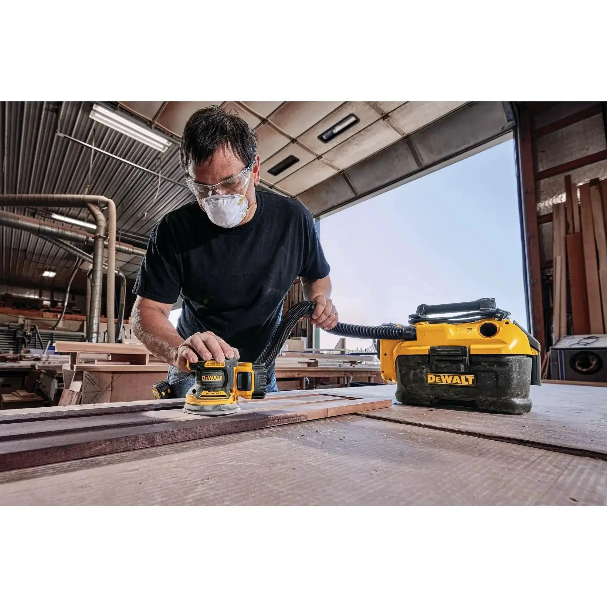 20V Max Brushless Orbital Sander Tool Only With Variable Speed Control 8000 To 12000 OPM Low Profile Body For Close Work Replaceable 8-Hole Hook And Loop Sanding Pad - Image 11