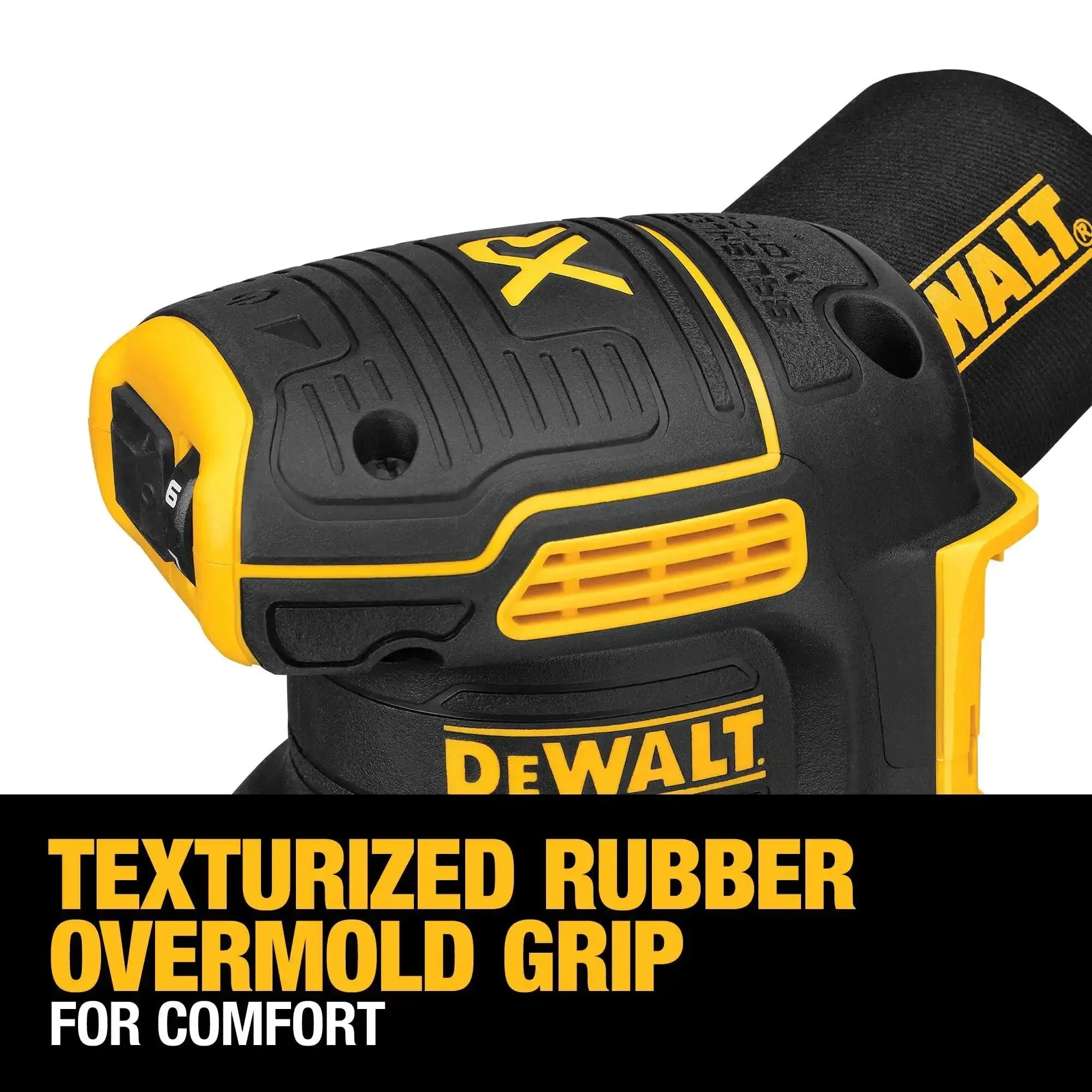 20V Max Brushless Orbital Sander Tool Only With Variable Speed Control 8000 To 12000 OPM Low Profile Body For Close Work Replaceable 8-Hole Hook And Loop Sanding Pad - Image 12