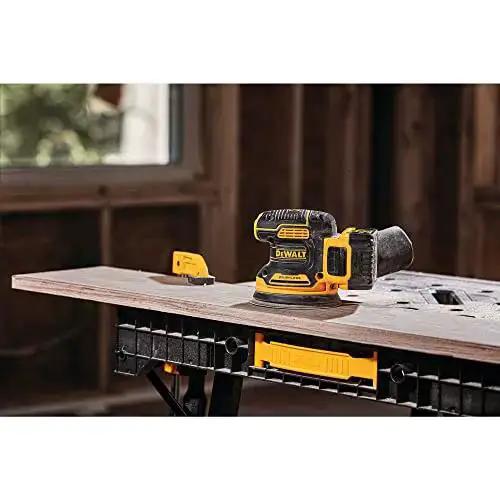 20V Max Brushless Orbital Sander Tool Only With Variable Speed Control 8000 To 12000 OPM Low Profile Body For Close Work Replaceable 8-Hole Hook And Loop Sanding Pad - Image 3