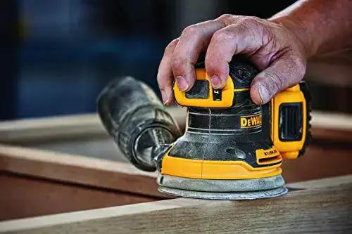 20V Max Brushless Orbital Sander Tool Only With Variable Speed Control 8000 To 12000 OPM Low Profile Body For Close Work Replaceable 8-Hole Hook And Loop Sanding Pad - Image 7