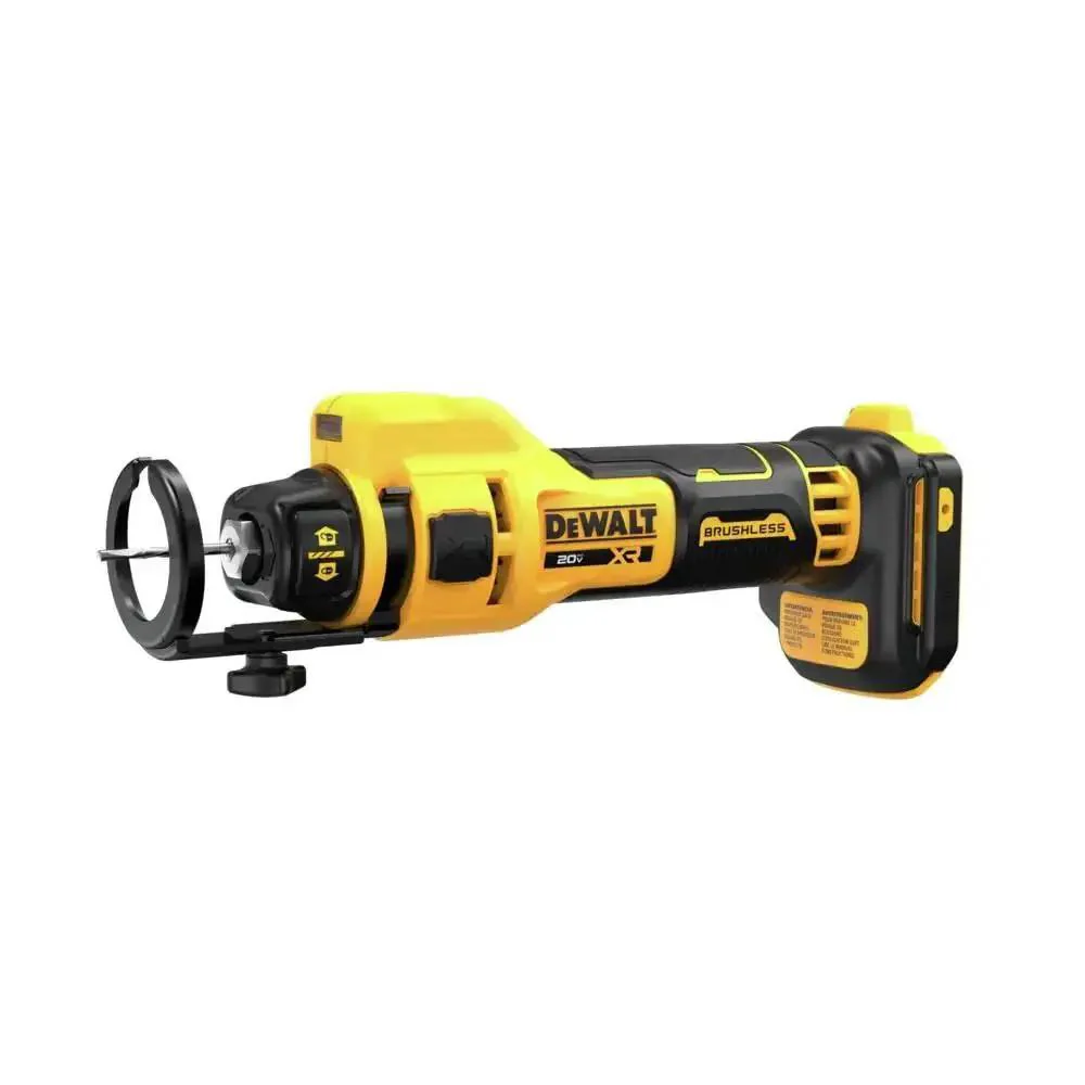20V Max XR Brushless Drywall Cutout Tool Tool Only No Wrench Bit Changes LED Light 26,000 RPM for Fast Smooth Cuts Ideal For Pro DIYers And Renovations Built For Long-Lasting Tough Jobs DCE555B