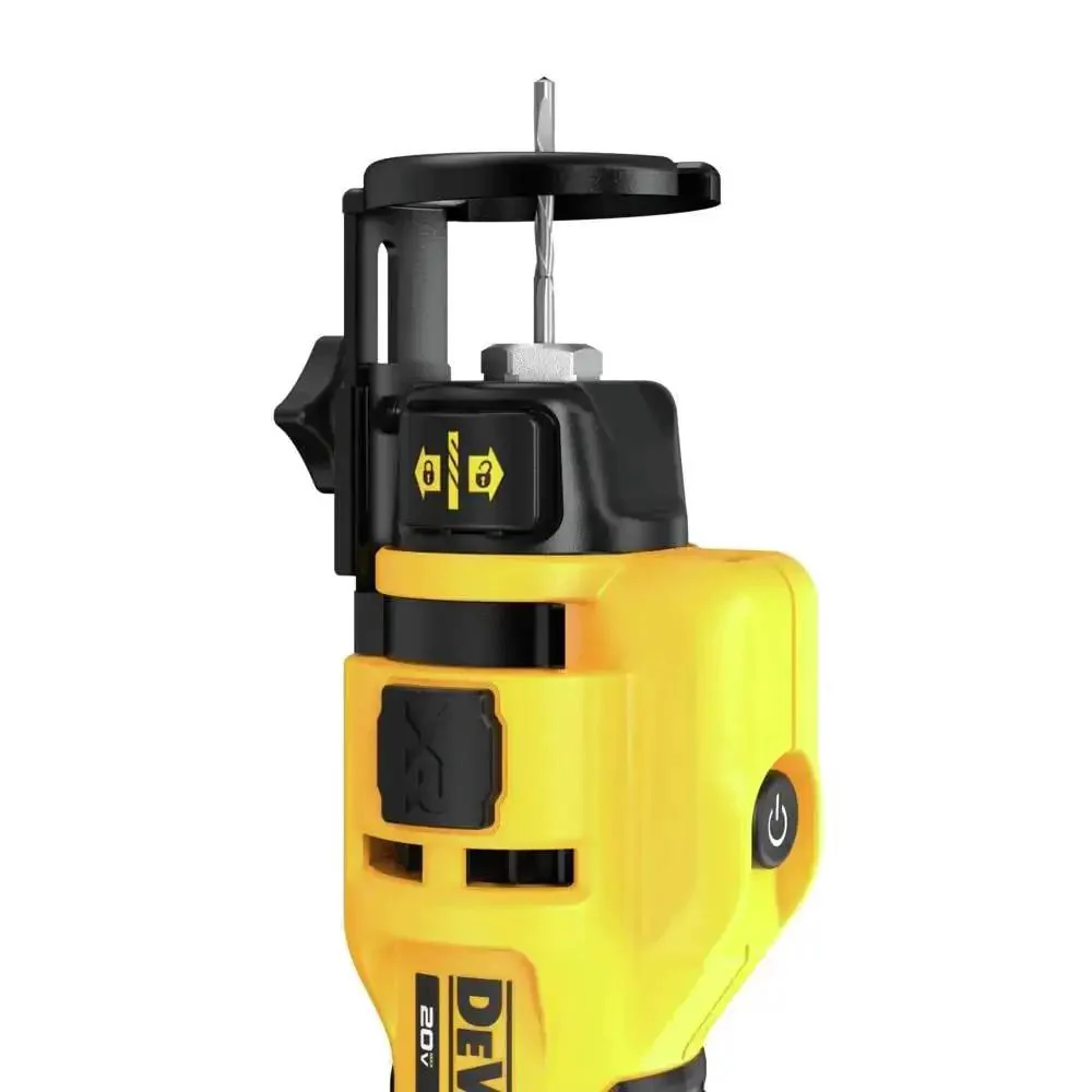20V Max XR Brushless Drywall Cutout Tool Tool Only No Wrench Bit Changes LED Light 26,000 RPM for Fast Smooth Cuts Ideal For Pro DIYers And Renovations Built For Long-Lasting Tough Jobs DCE555B - Image 4