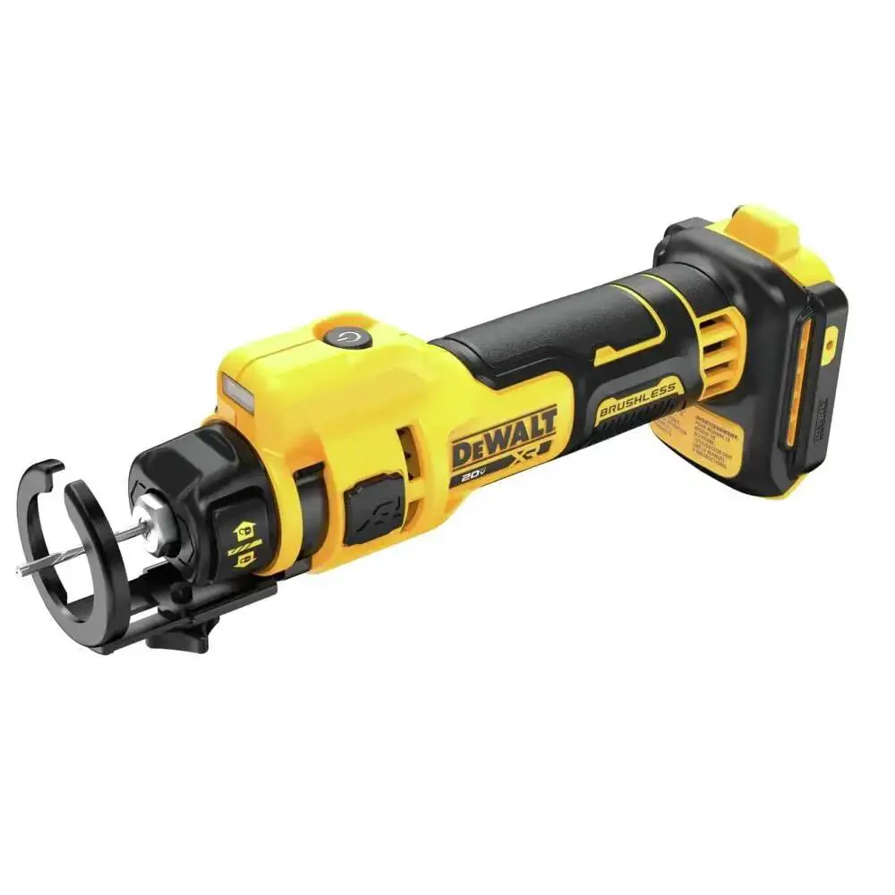 20V Max XR Brushless Drywall Cutout Tool Tool Only No Wrench Bit Changes LED Light 26,000 RPM for Fast Smooth Cuts Ideal For Pro DIYers And Renovations Built For Long-Lasting Tough Jobs DCE555B - Image 8