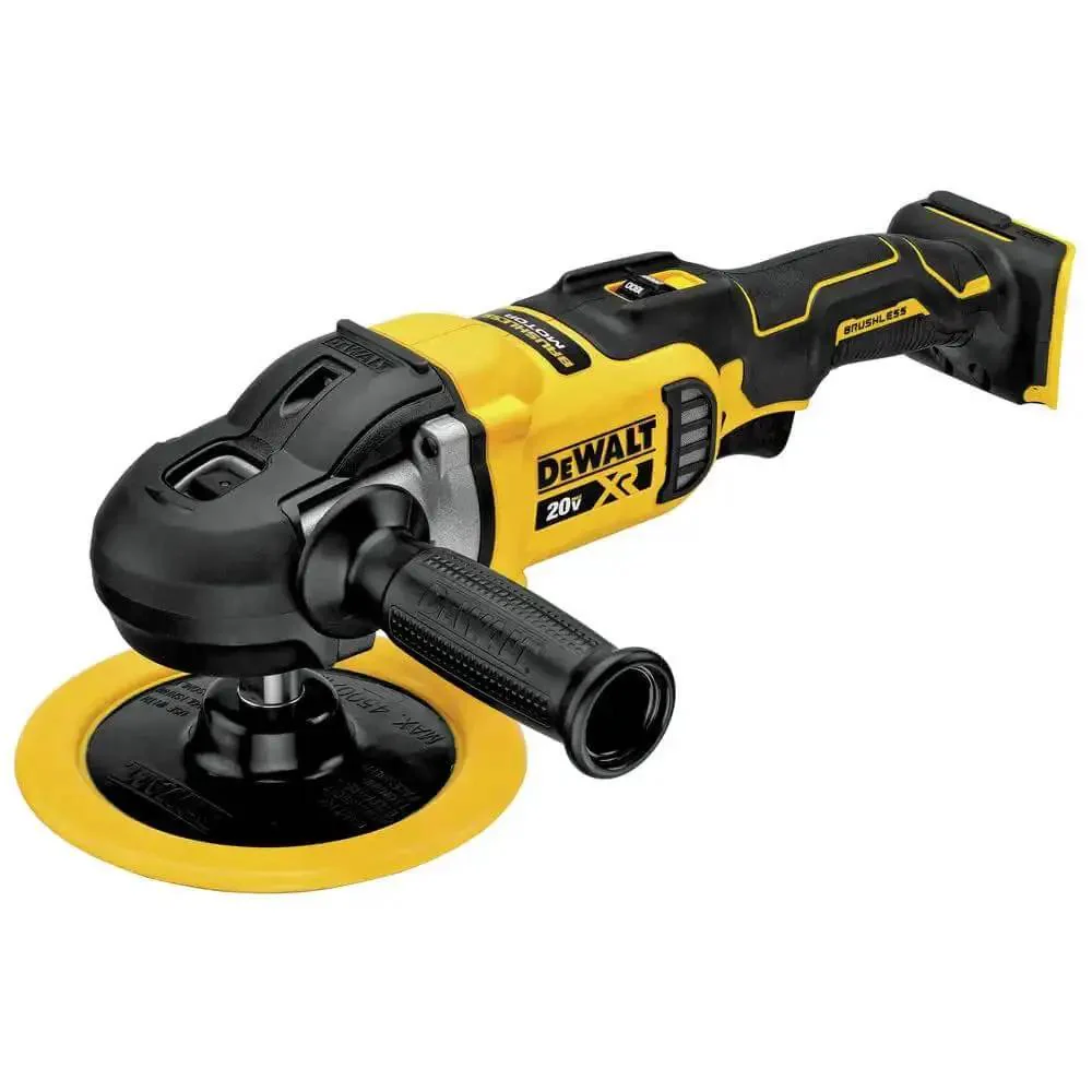 20V Max XR Cordless Polisher Rotary With Variable Speed Trigger, 7-Inch Pad (180 mm), Brushless Motor, Tool Only, Great For Finishing, Swirl-Free Shine, Quick Buffing For Auto Detailing