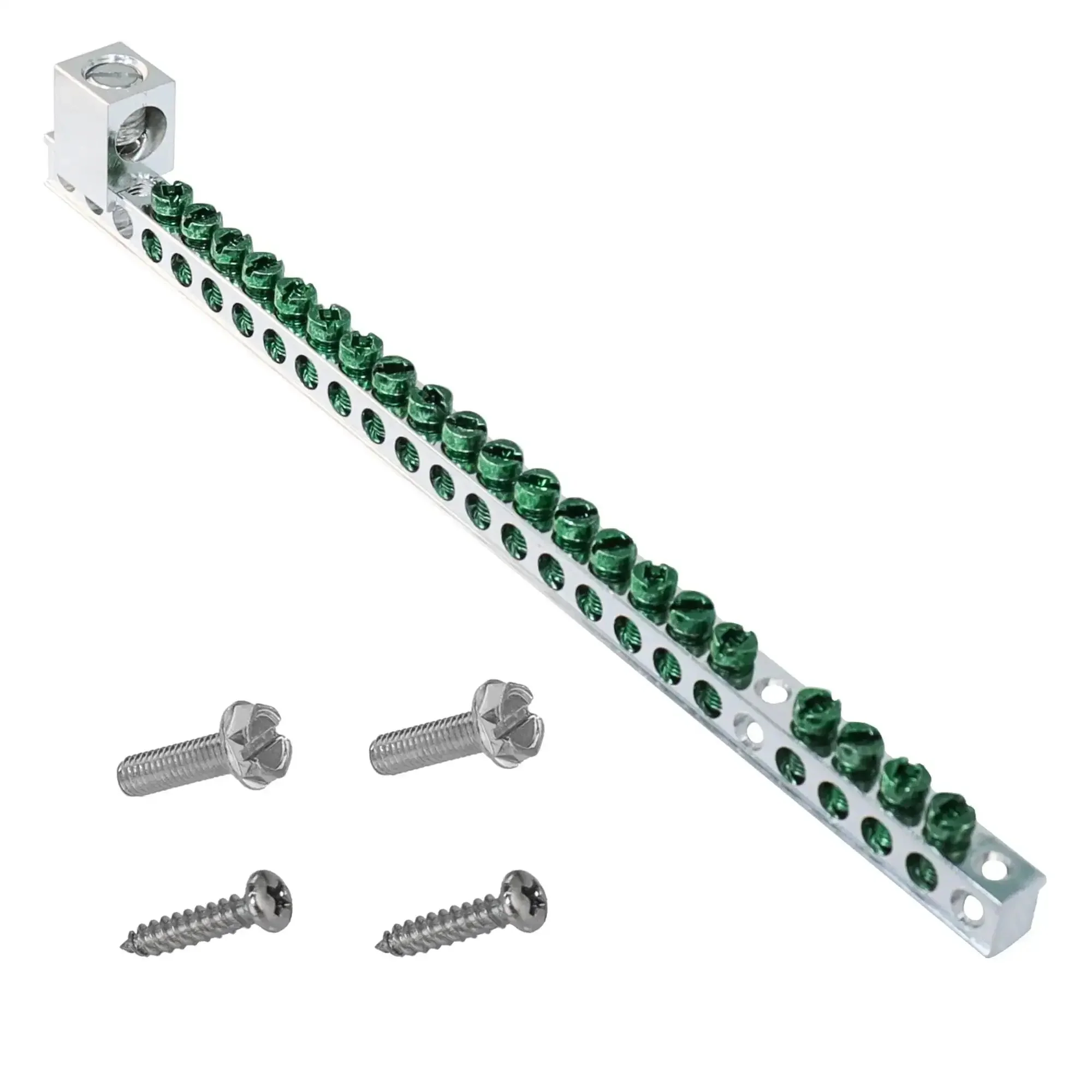 21 Terminal Grounding Bar Kit For BR And CH Series Load Centers Sturdy Ground Bar For Electric Panels Easy Secure Grounding Connection Perfect Fit For Eaton BR CH Electrical Boxes