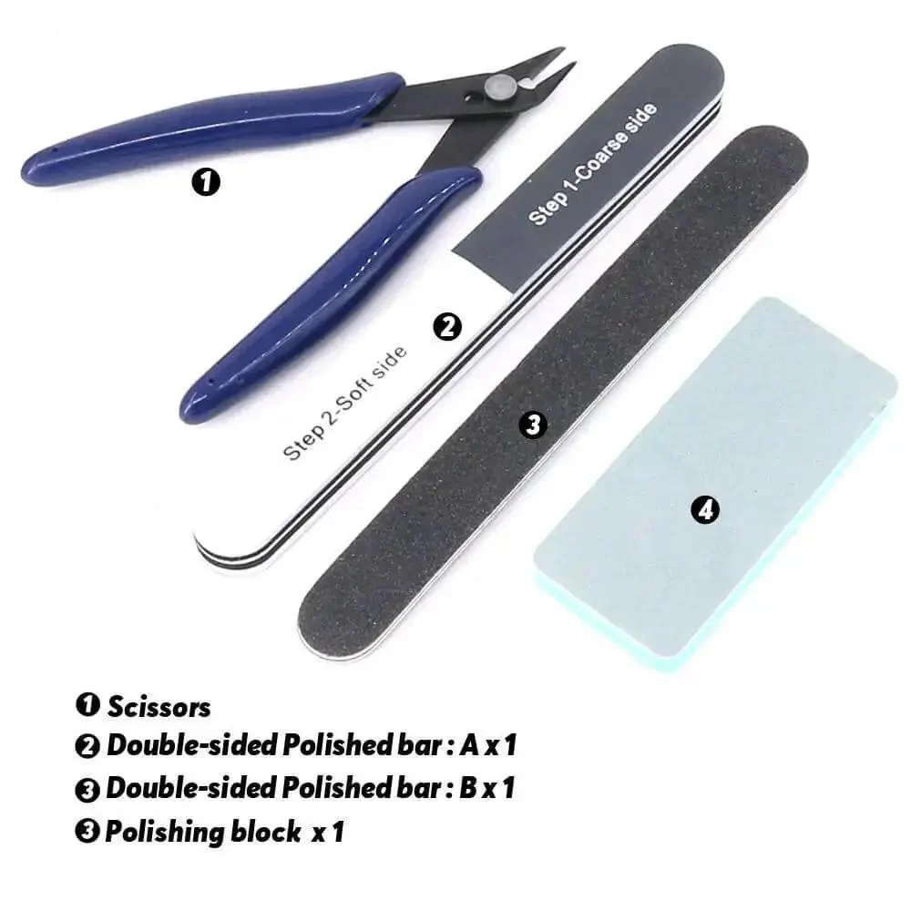 21Pcs Modeler Basic Tools Craft Set For DIY Mecha And Miniature Car Models Starter Kit With All In One Pliers Screwdrivers Files And Separator Perfect For Model Kit Builders Robots Cars And Figure Miniatures - Image 3