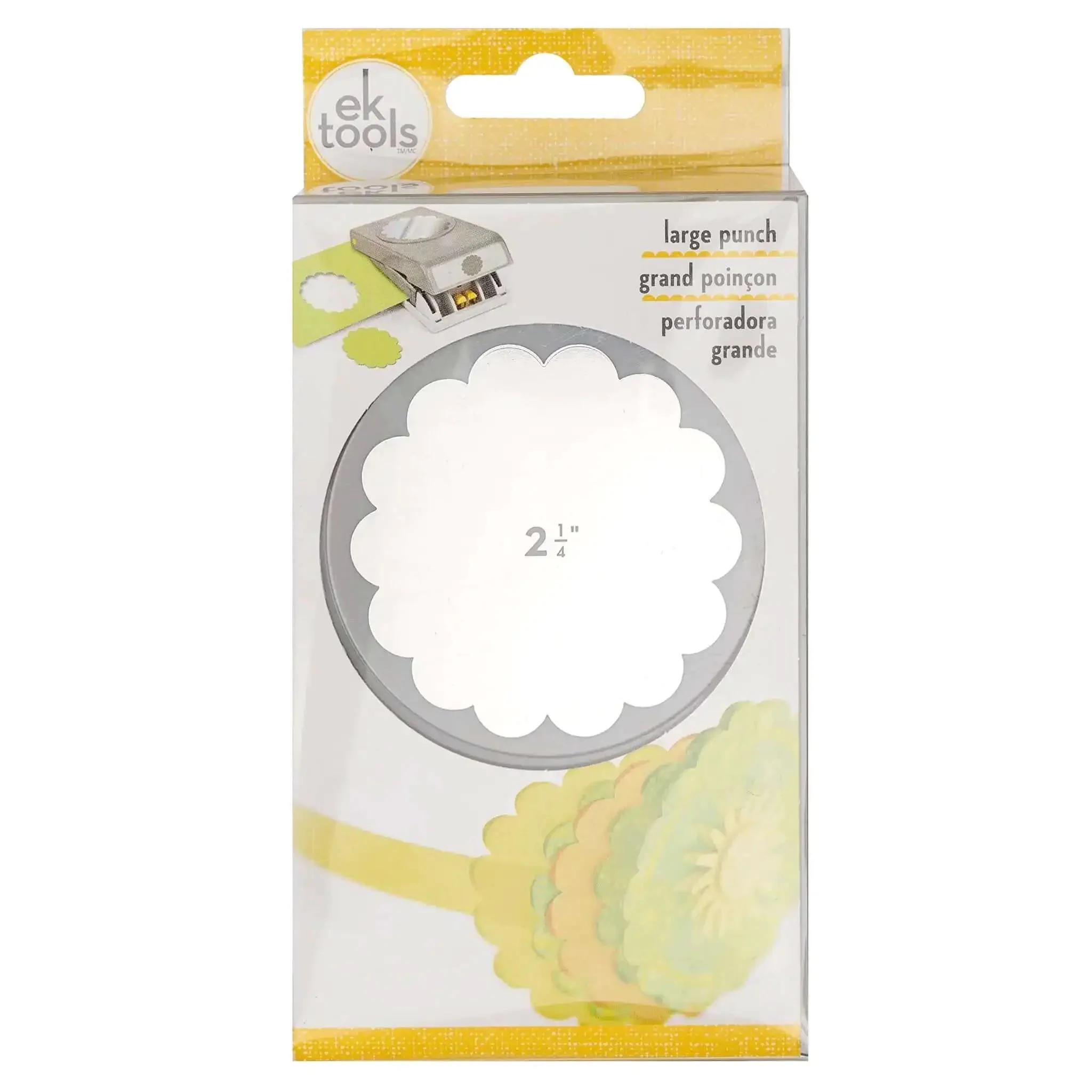 2.25 Inch Scalloped Circle Punch For Scrapbooks And Card Making, Large White Craft Punch Perfect For Nesting Layered Mats, Photo Frames, And Decorations, Compact Grab And Go Tool For All Your Paper Craft Projects - Image 9