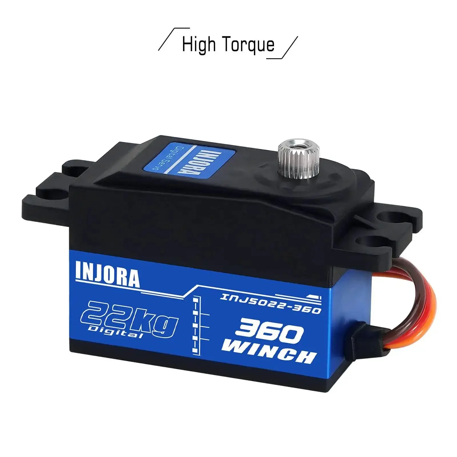 22Kg 360 Degree Digital Servo Winch With 25T Low Profile Spool For RC Crawlers And Boats Continuous Rotation Reinforced Metal Gears 4.8V To 6V Compatibility High Torque Low Noise Smooth Precise Control - Image 6