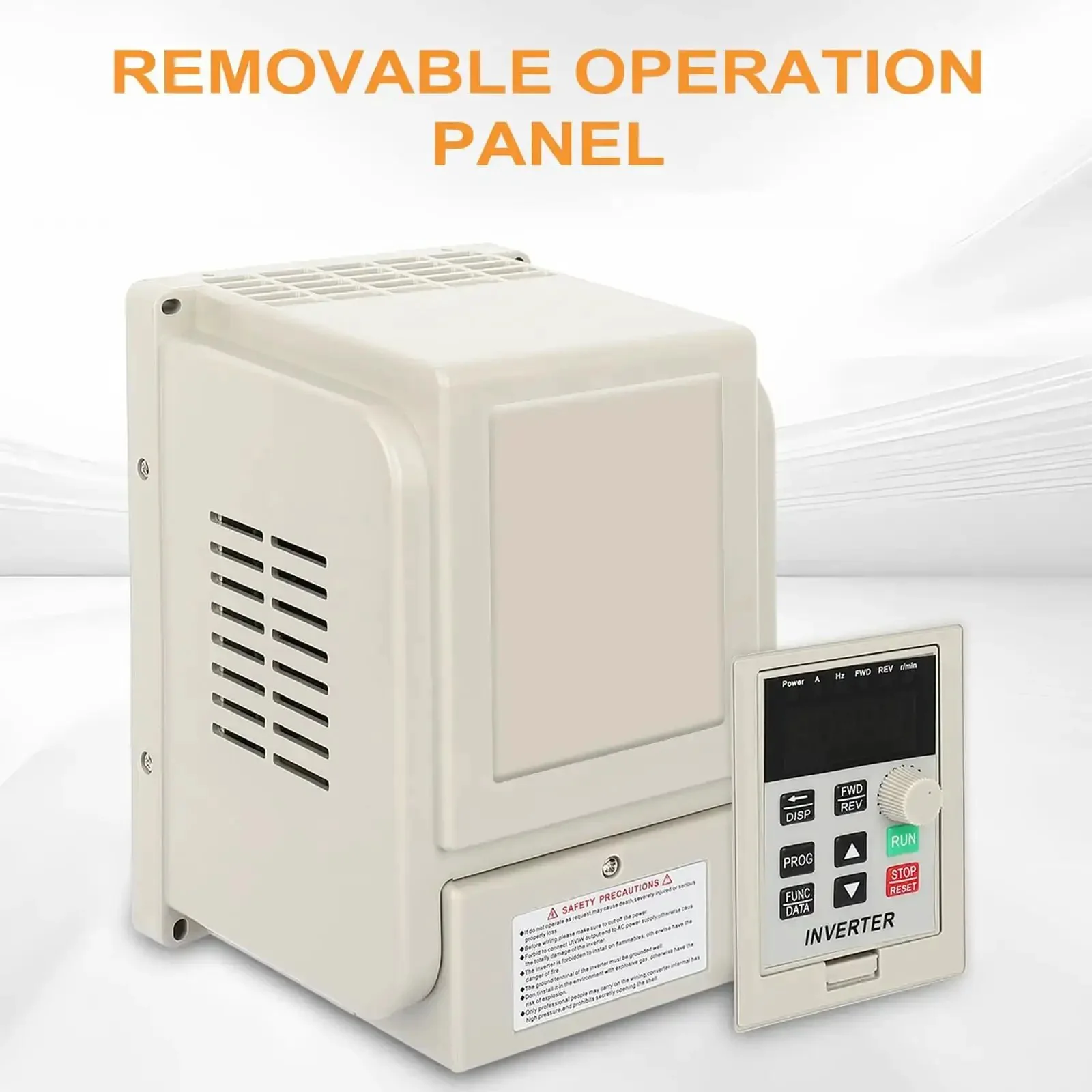 2.2KW VFD Inverter Spindle Motor Speed Controller 220V 50 60 Hz 0-400 Hz Single Phase To Three Phase Frequency Converter With Low EMI And Multi Protection For CNC Machines And DIY Projects - Image 3