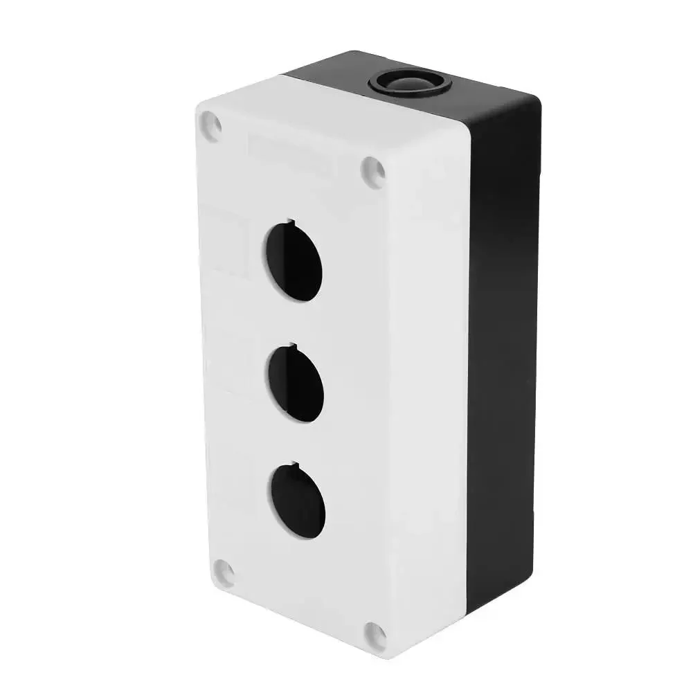 22mm Push Button Switch Box Panel Enclosure With Sealing Rubber Strip For Field Automotive Control White Built Tough And Weatherproof For Rugged Environments - Image 2