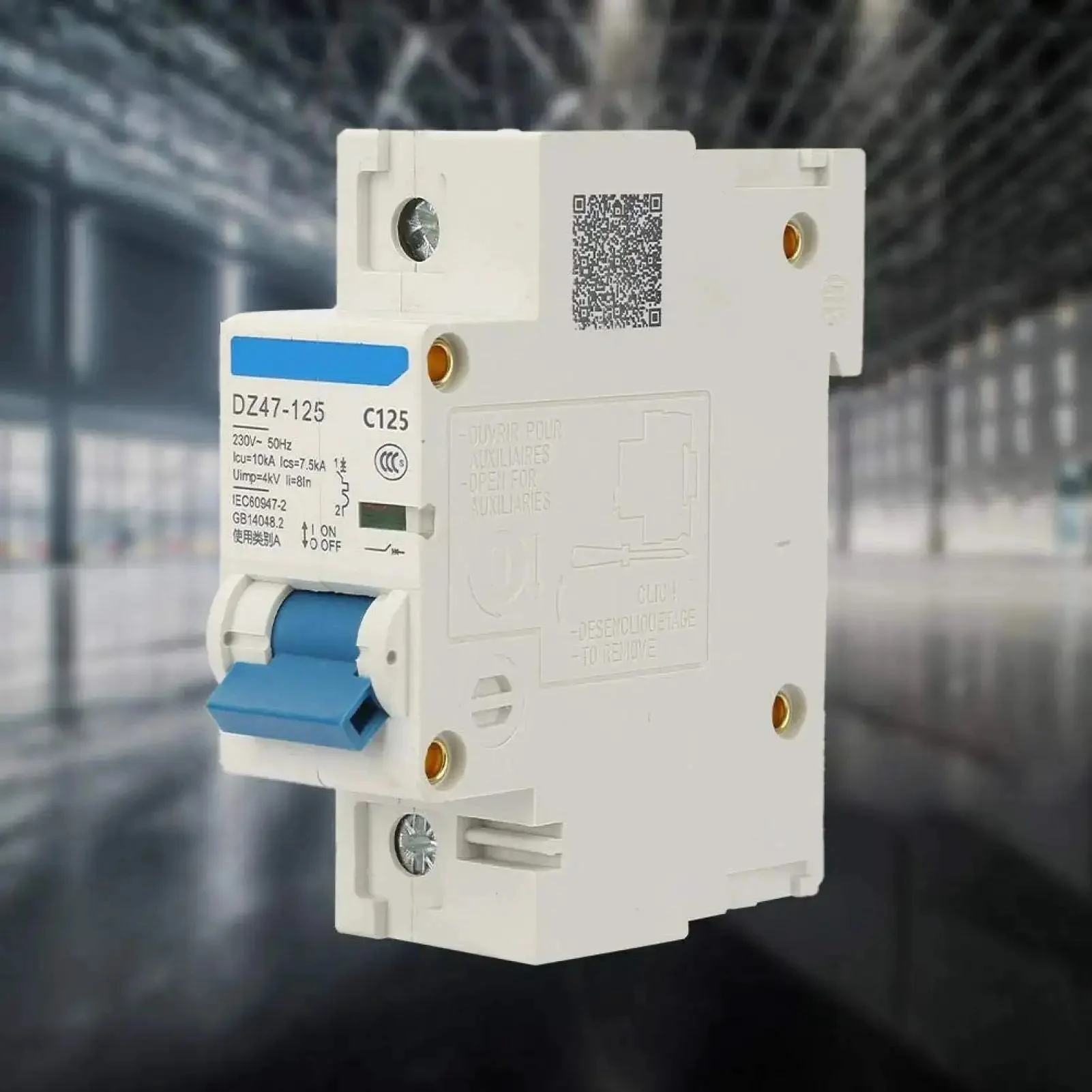 230V 80A 100A 125A Air Circuit Breaker DZ47-125 1P Miniature Circuit Breaker Quick Response For Home, Workshop And Rural Wiring Heavy Duty Pro Grade Electrical Panel Breaker Box - Image 5