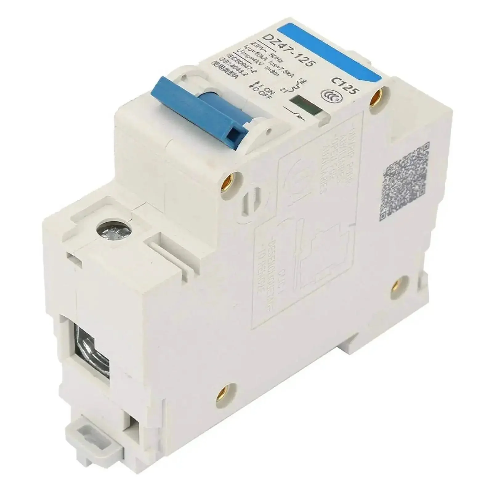 230V 80A 100A 125A Air Circuit Breaker DZ47-125 1P Miniature Circuit Breaker Quick Response For Home, Workshop And Rural Wiring Heavy Duty Pro Grade Electrical Panel Breaker Box - Image 7