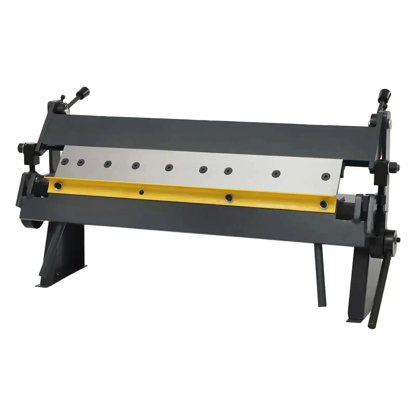 24 Inch Box And Pan Brake For Sheet Metal 0 To 135 Degree Adjustable Bender Handles 20 Gauge Mild Steel Pan And Box Brake With Removable Fingers Beast Mode Ready For Metal Bending On DIY Projects And Pro Shop Use