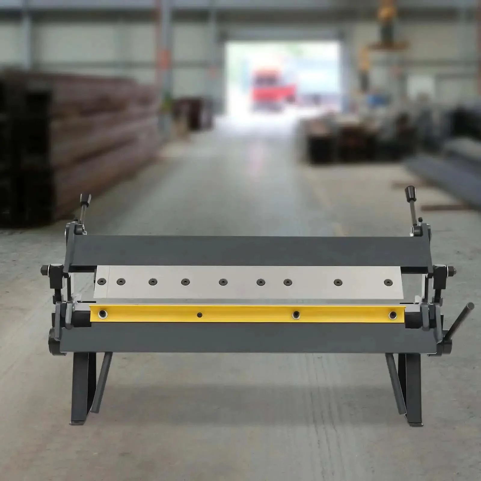 24 Inch Pan And Box Brake For Metal Fab, Industrial Hand Brake With 0 To 135 Degree Bend, 20 Gauge Mild Steel Plate, Durable Steel Construction, Removable Fingers, Precision Bending For Sheet Metal Projects - Image 4