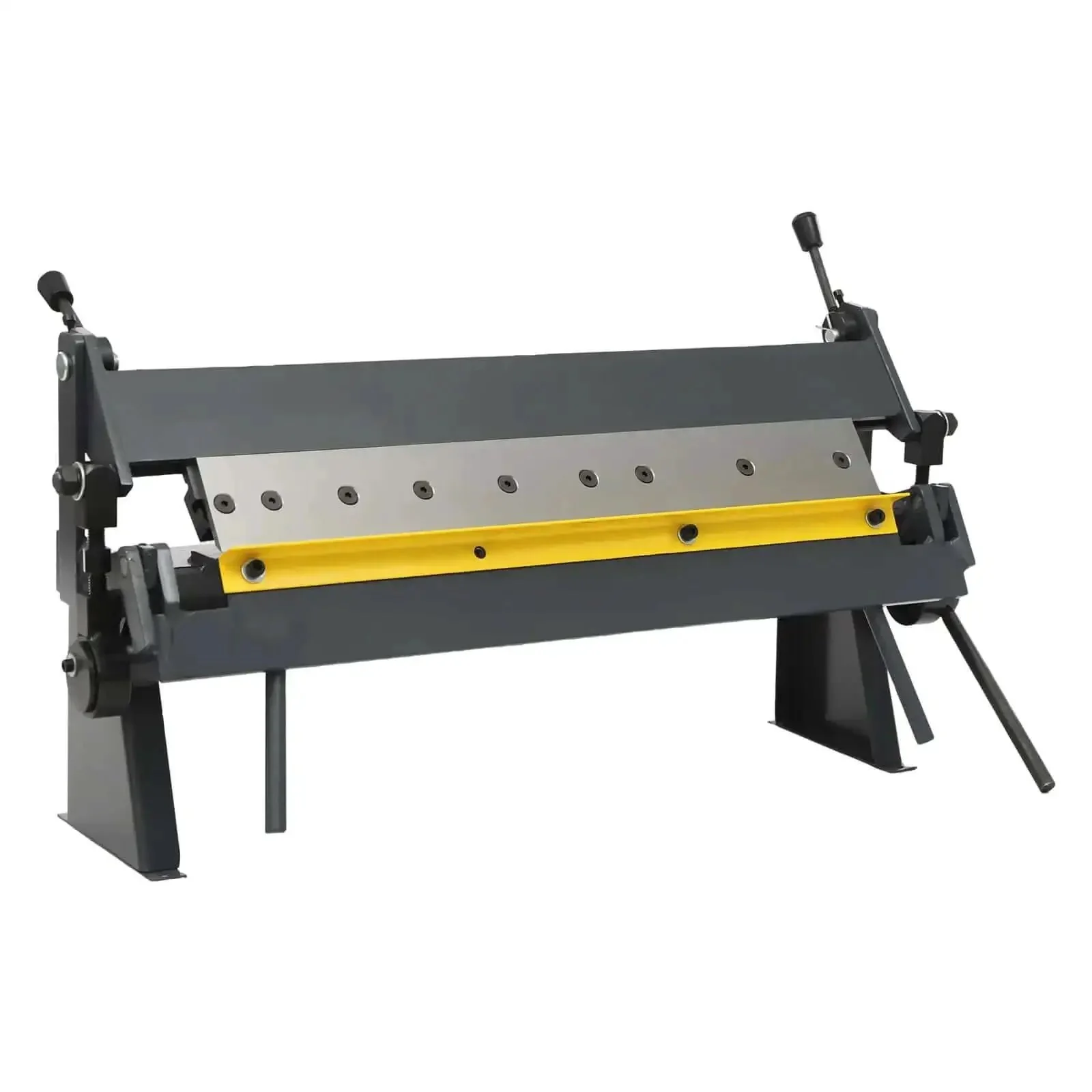 24 Inch Pan And Box Brake Pro Grade Sheet Metal Bender With 2, 3, 4 Inch Removable Fingers Heavy Duty Industrial Pan And Box Bending Machine For Precise Safe Fabrication