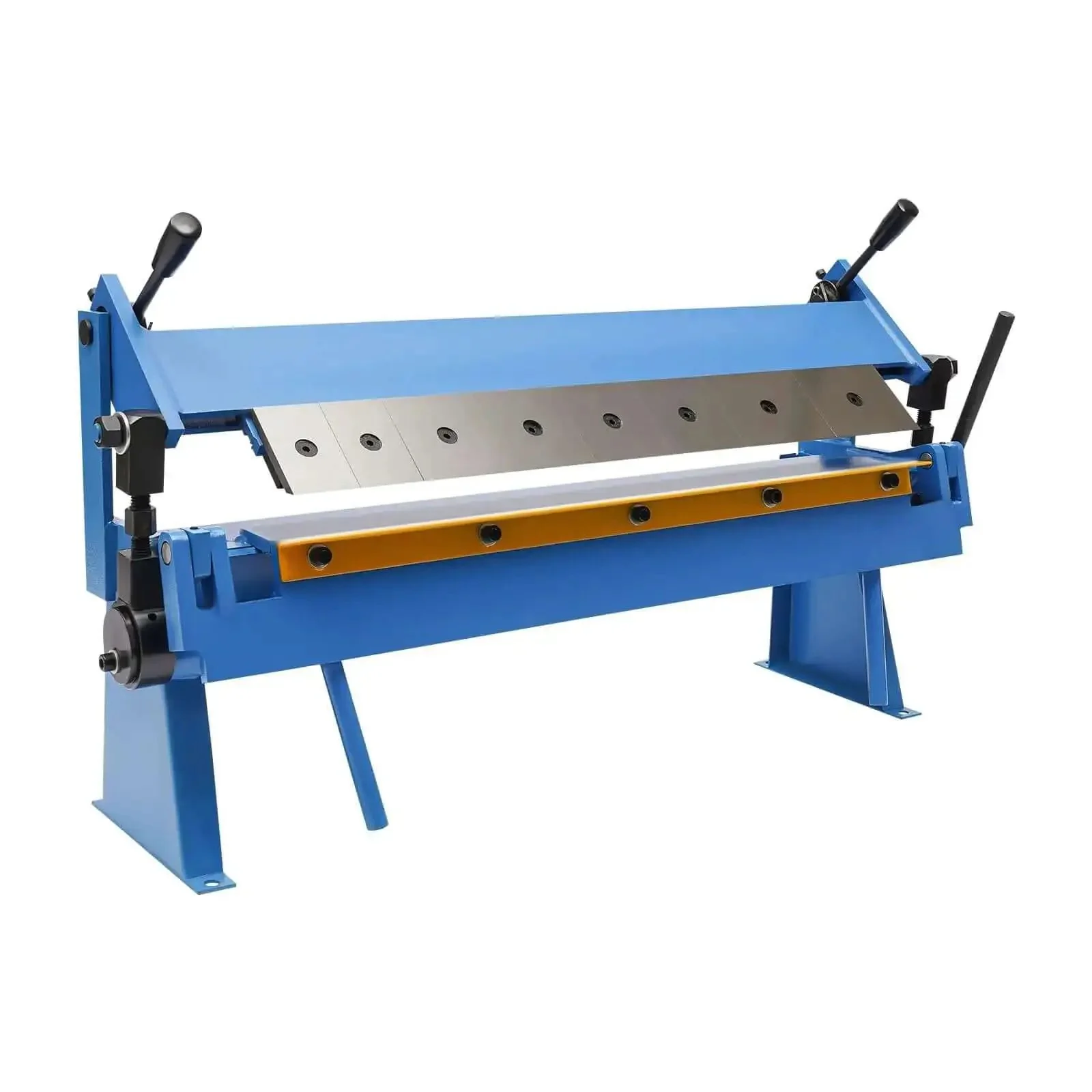 24 Inch Pan And Box Brake Sheet Metal Bender 0 To 135 Degree Hand Brake For Shear Bending And Rolling Heavy Duty Metal Fabrication Tool For Auto Body And DIY Projects Built For The Pro Shop