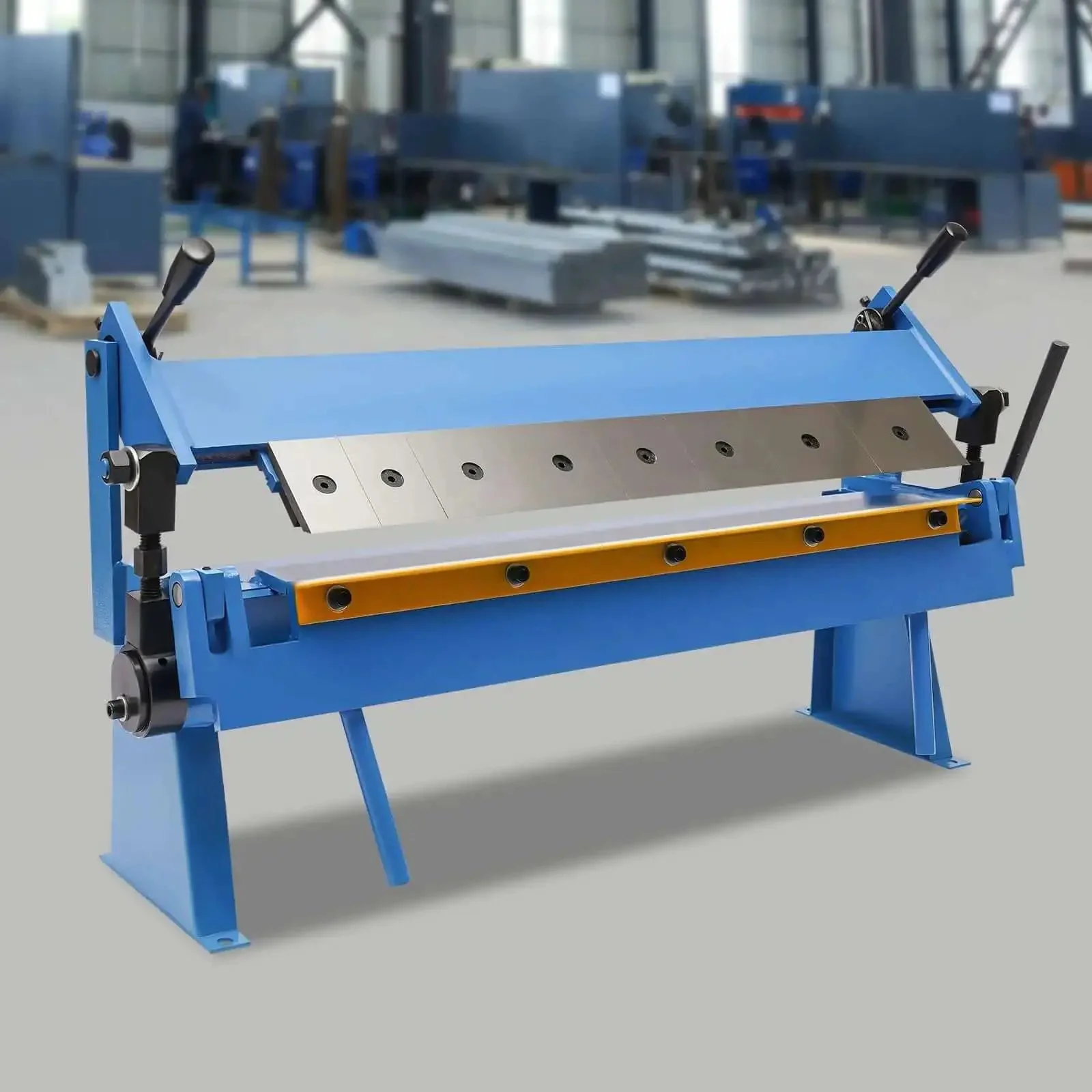 24 Inch Pan And Box Brake Sheet Metal Hand Tool With Removable Fingers For Precise Bends, Industrial Metalworking Gear For DIYers And Pros In Workshops - Image 5