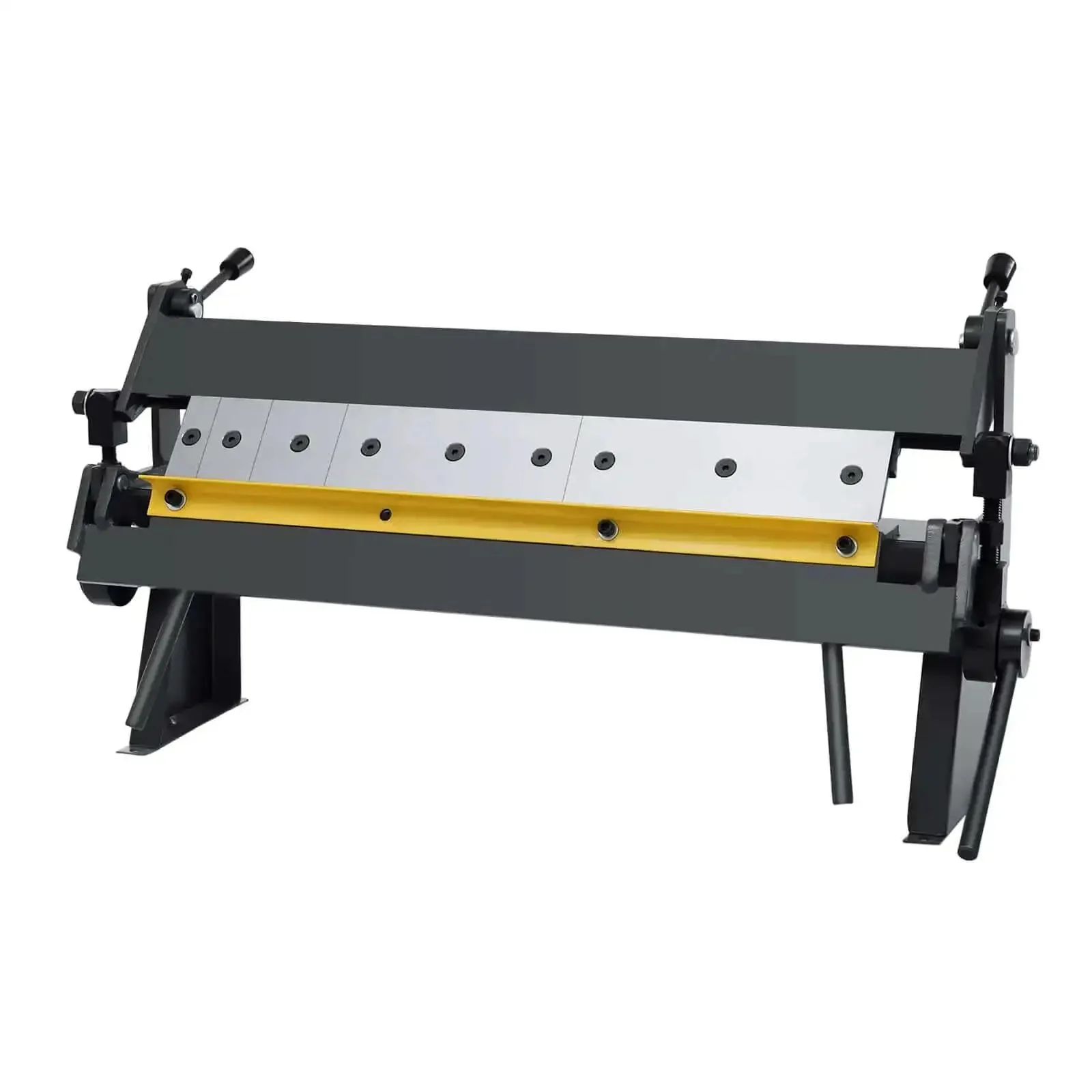 24 Inch Portable Box And Pan Brake For Sheet Metal Bending With 0-135 Degrees Angles, Removable Fingers 2 Inch 3 Inch 4 Inch, Works On Carbon Steel Aluminum Copper Plates Up To 1.5mm Thick, Great D IY Metalworking Tool