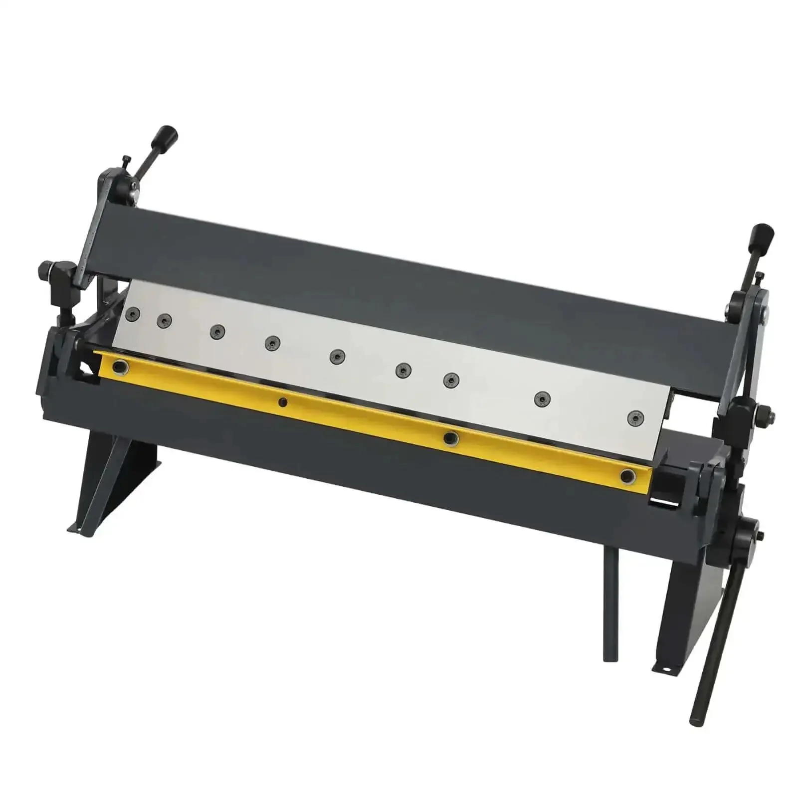 24 Inch Portable Mini Metal Bender Pan And Box Finger Brake With 0 To 135 Degree Adjustable Angle For 20 Gauge Steel Copper Aluminum Sheet Metal Includes Six Fingers Handy For Quick Precise Fabrication