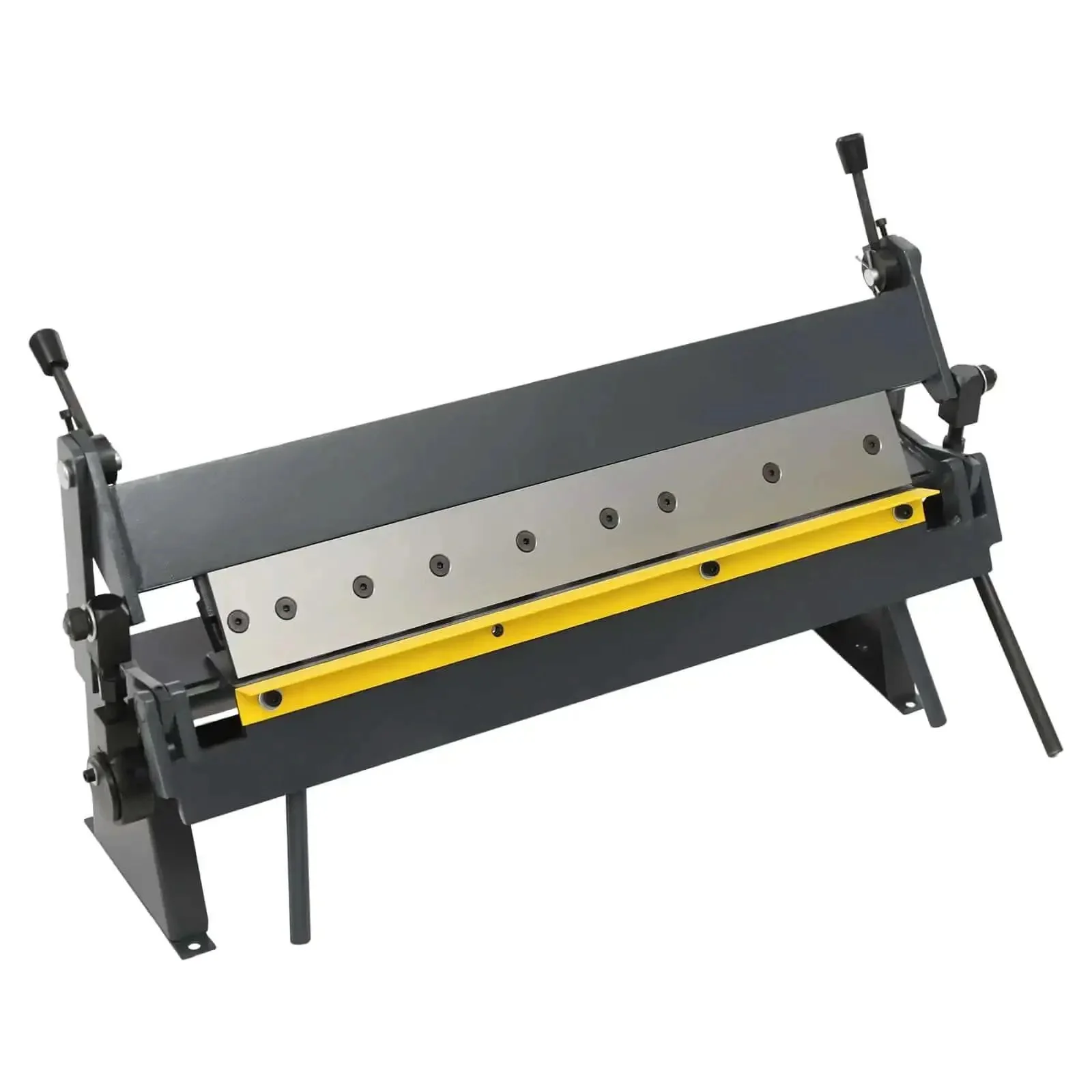 24 Inch Sheet Metal Pan And Box Brake With 0 To 135 Degree Bend Angles, Heavy Duty Industrial Metal Bender, A Real Workhorse With Removable Fingers For Easy 2, 3, And 4 Inch Bends, Built To Last For Carbon Steel, Aluminum, And Copper - Image 6