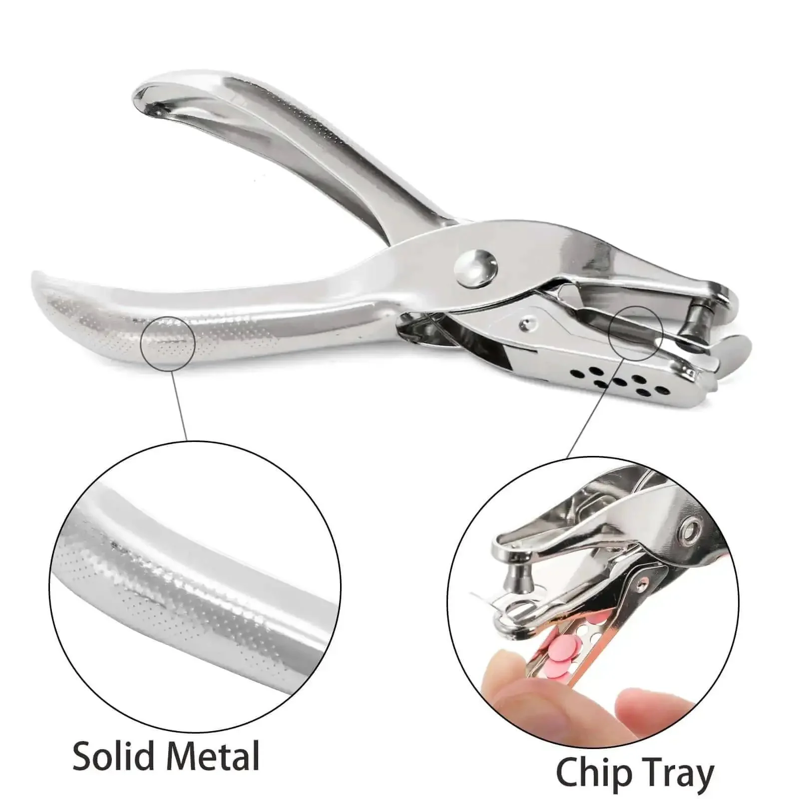 24 Pack Handheld One Hole Punches, No Fuss One Quarter Inch Six Millimeter Metal Paper Puncher For Tags, Tickets, Labels, And Crafts, Eight Sheet Capacity, Portable Office Home School Tool For Quick Piercing - Image 7