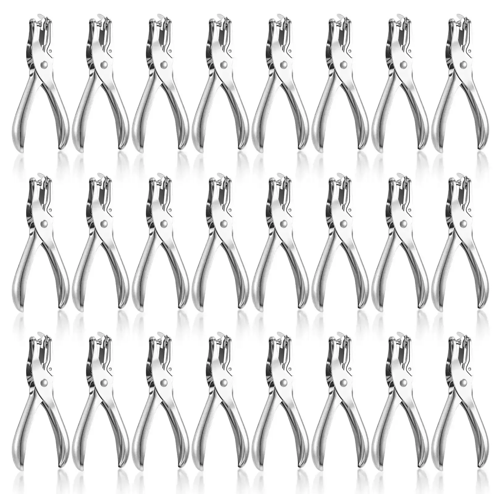 24 Pack Single Hole Punch One Quarter Inch Handheld Paper Punch For Circle Holes Metal Construction Delivers 5 To 10 Sheets Per Punch Ideal For Greeting Cards Craft Scrapbooks Notebooks Invitations Home Office Projects