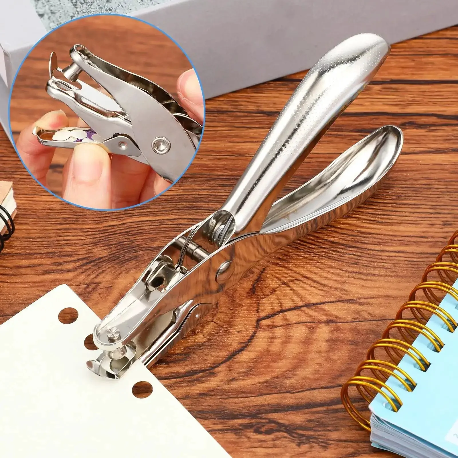 24 Pack Single Hole Punch One Quarter Inch Handheld Paper Punch For Circle Holes Metal Construction Delivers 5 To 10 Sheets Per Punch Ideal For Greeting Cards Craft Scrapbooks Notebooks Invitations Home Office Projects - Image 7
