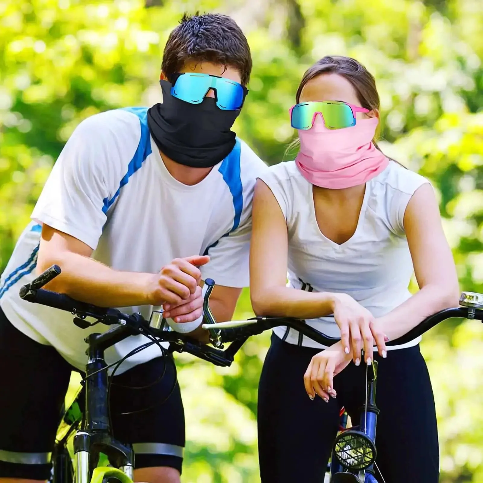 24 Piece Polarized Sports Sunglasses And Breathable Neck Gaiter Face Mask Set For Men Women Your Best Go To Outdoor Gear For Hiking Cycling Running Fishing Driving - Image 4