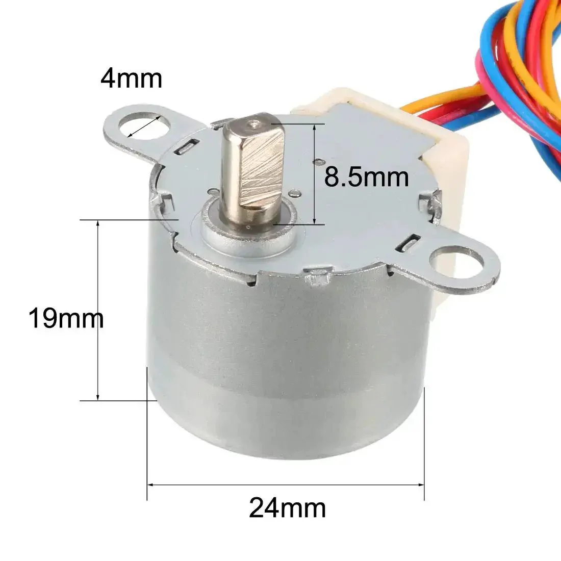 24BYJ48 DC 12V Stepper Motor Micro Reducer 4 Phase 5 Wire Top Notch Precision Stepping Motor With Low Noise Compact 24x19mm Body 5x8.5mm Shaft Stable Efficient Performance For DIY Automation Projects - Image 3