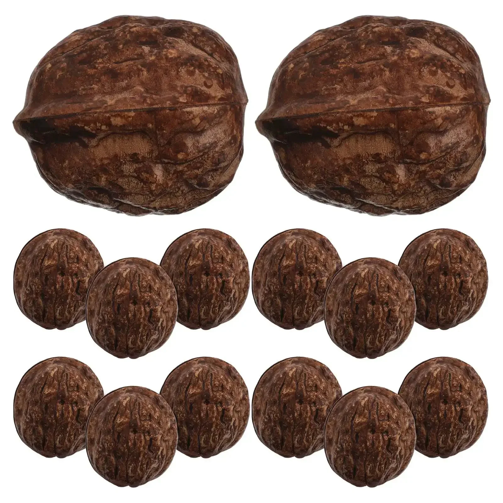 24Pcs Realistic Artificial Walnut Nuts Miniature Faux Fruit Photo Props For Home Table Display Staging And Food Styling That Looks Real And Natural Walnut Accessories For Realistic Decor And Creative Photo Shoots