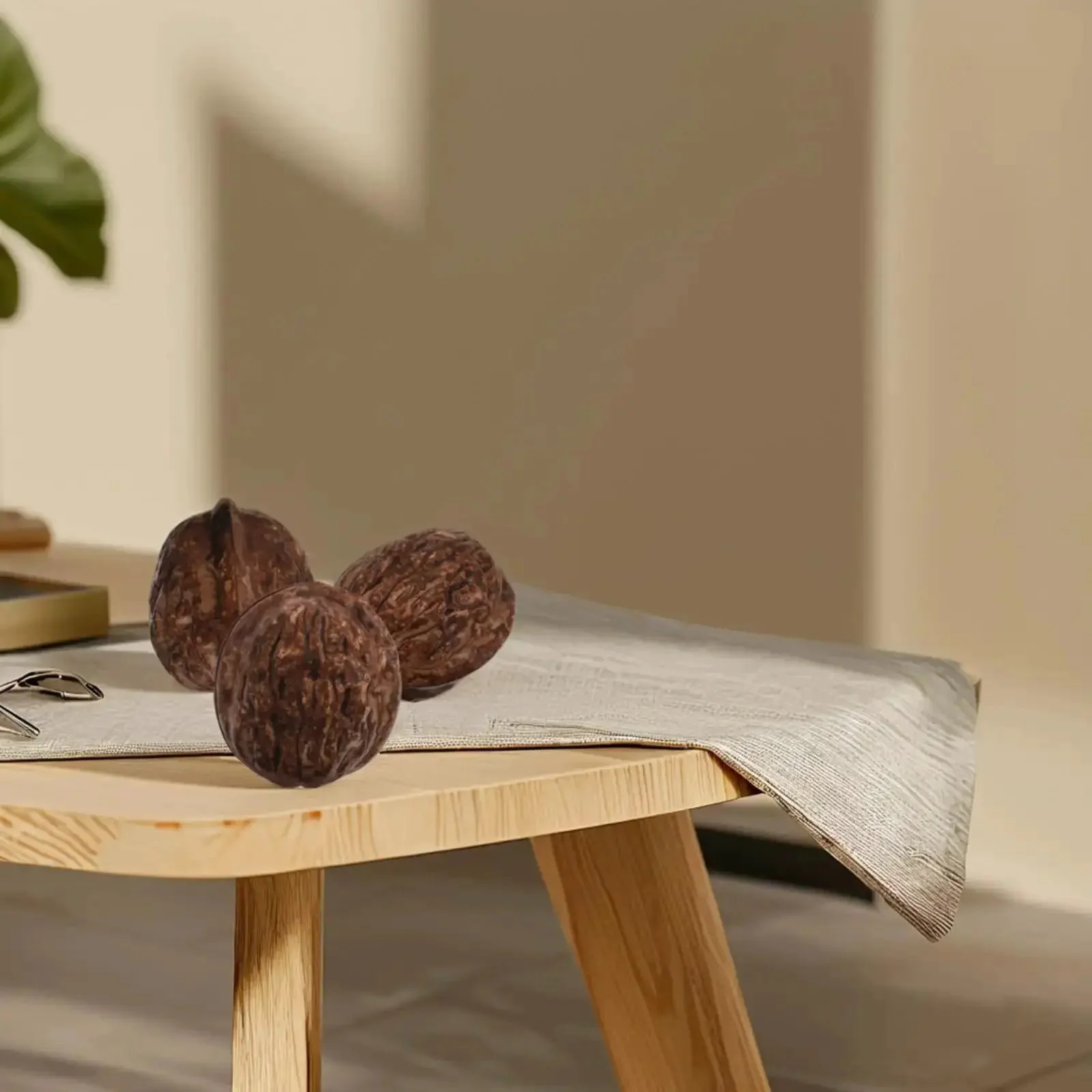 24Pcs Realistic Artificial Walnut Nuts Miniature Faux Fruit Photo Props For Home Table Display Staging And Food Styling That Looks Real And Natural Walnut Accessories For Realistic Decor And Creative Photo Shoots - Image 5