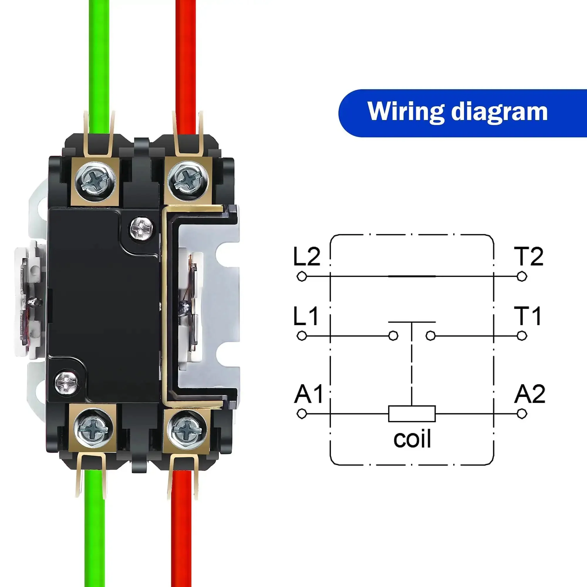 24V 1 Pole Air Conditioner Contactor With 30A Full Load Amps And 50A Resistive Load UL Listed HVAC Relay For Heat Pumps And Refrigeration Systems Compatible With C230b - Image 5