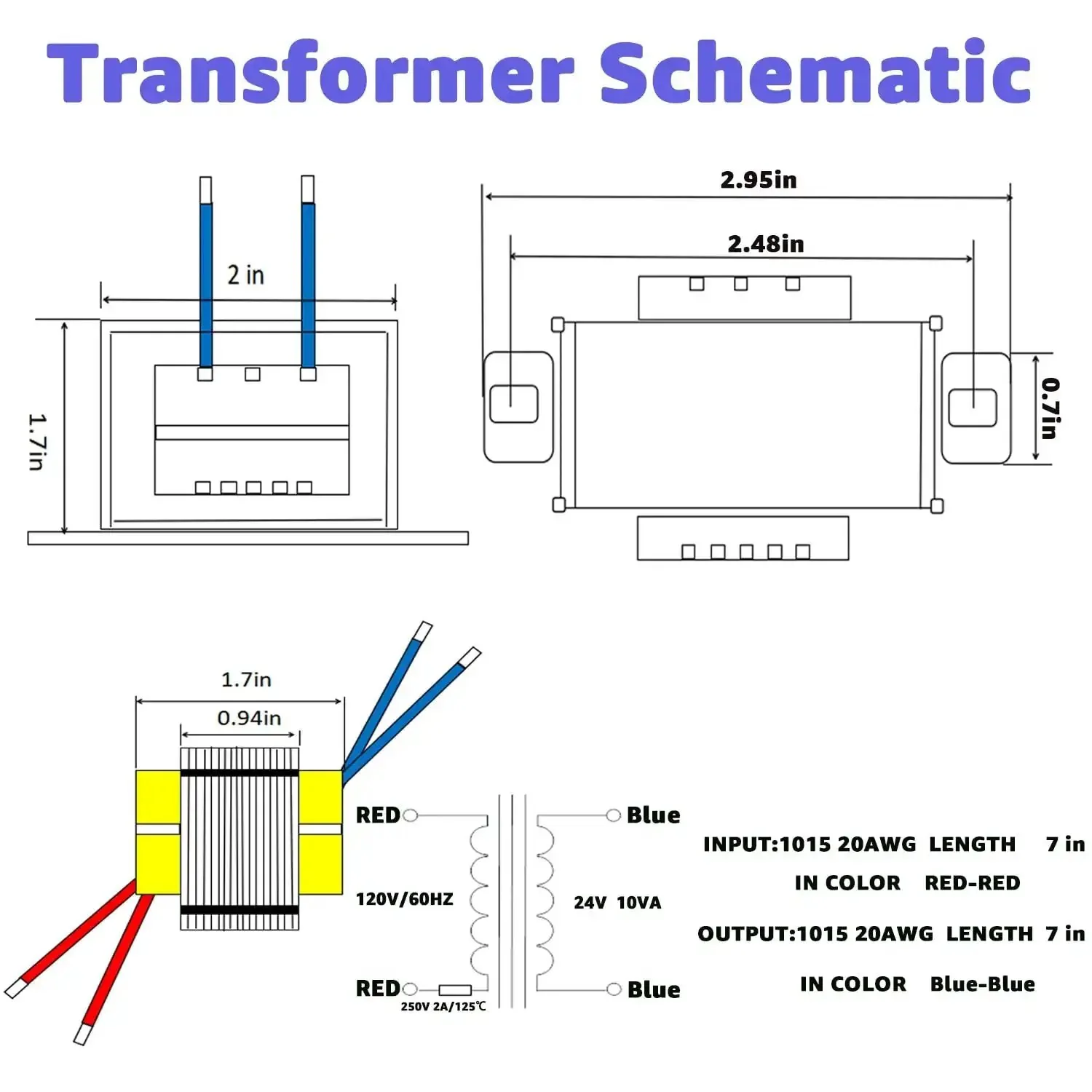 24V 10W AC To AC Power Transformer With 120V 60Hz Input 24V 10VA Output No Load 25.8V Compact 75mm Ideal For Stage Lighting Audio Gear Small Power Supplies And RV Emergency Lighting - Image 4