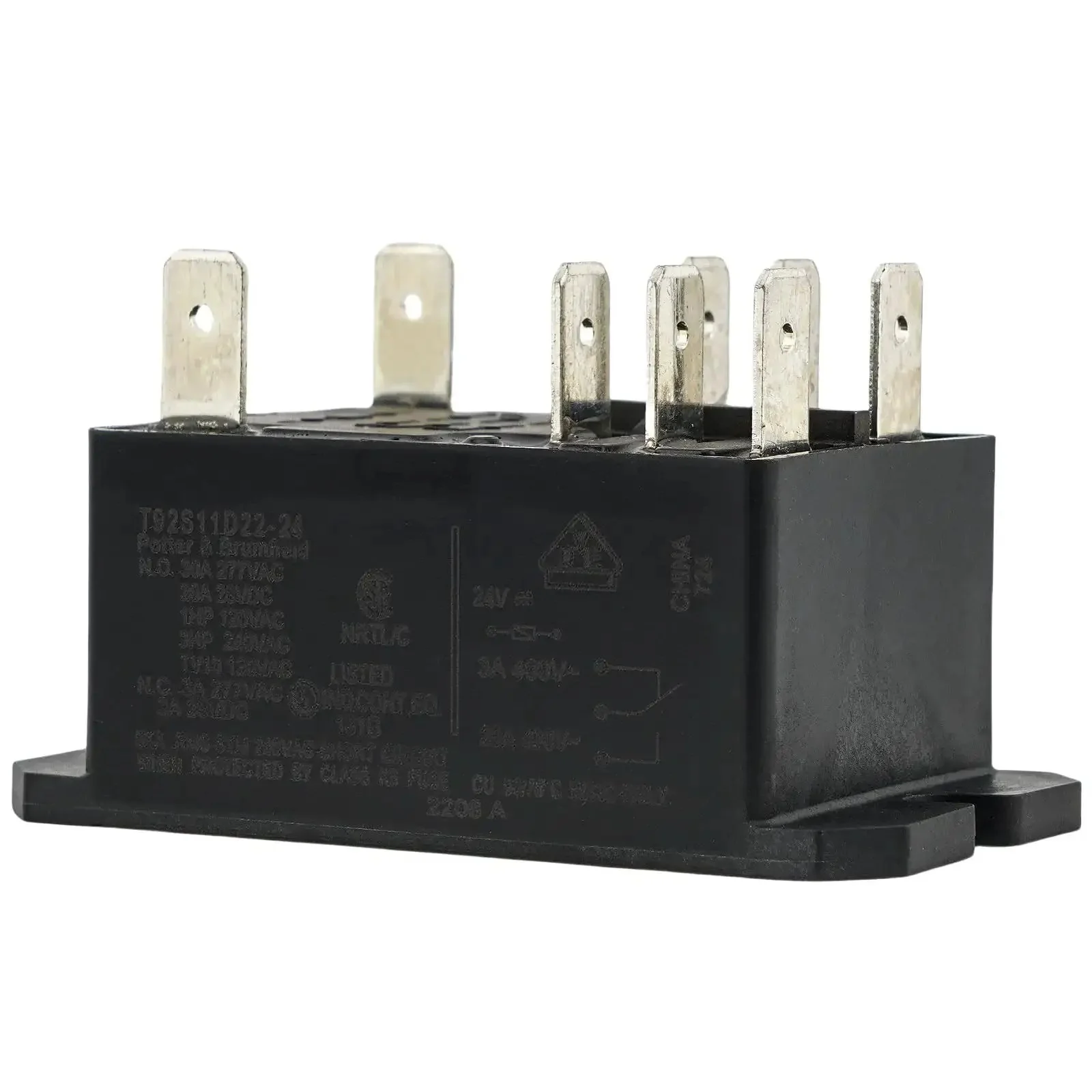 24V DC DPDT Power Relay With 8 Pin Quick Connect Top Sealed 30A Rating Two Form C Contacts General Purpose Industrial Grade Heavy Duty For Residential And Commercial Equipment Control - Image 4