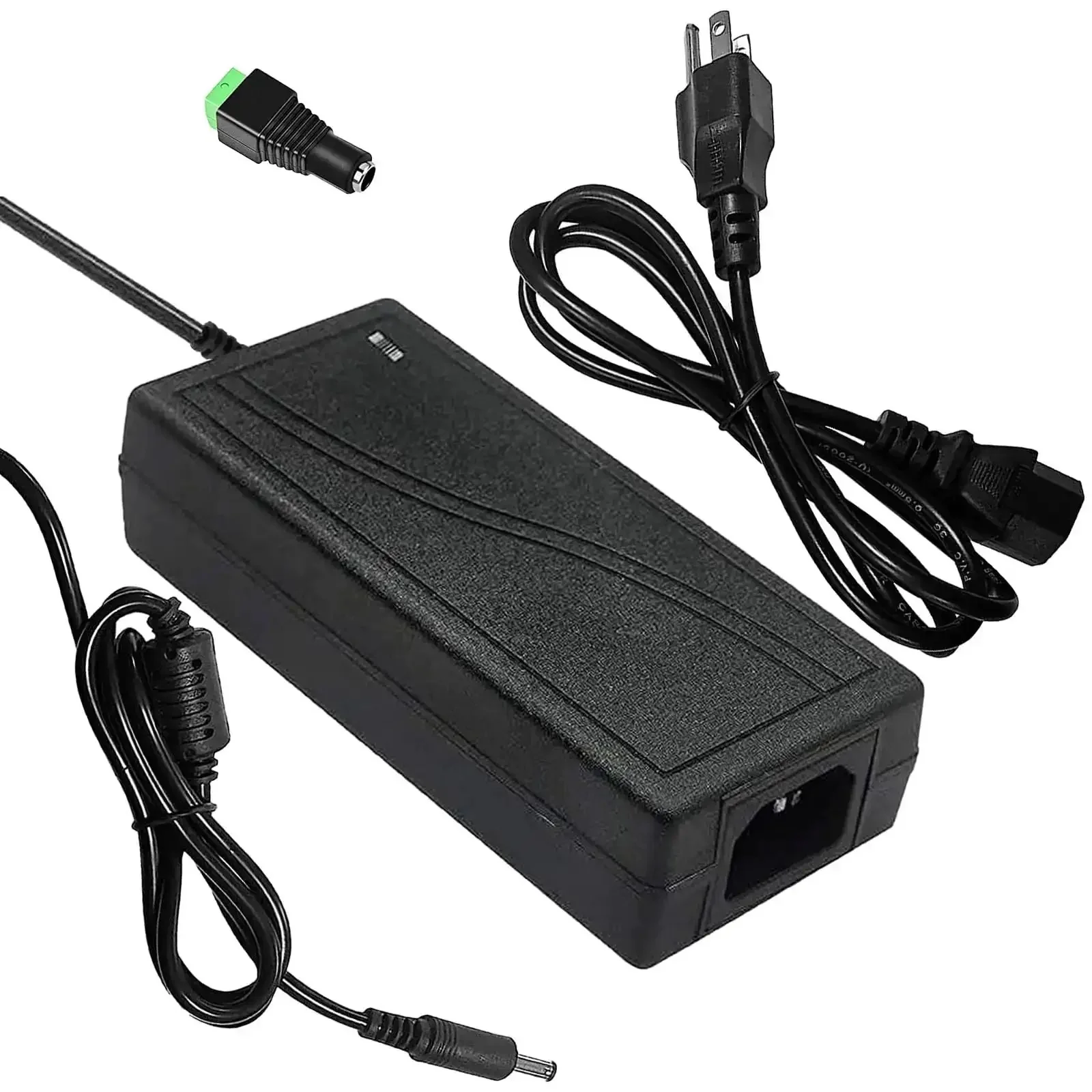 24V DC Power Supply 6A Beefy Adapter For LED Strips And Printers, 100-240V AC To 24V DC Converter, 144W, 5.5mm X 2.5mm Output Jack (Compat With 5.5mm X 2.1mm), US Plug, 7.05ft Cord