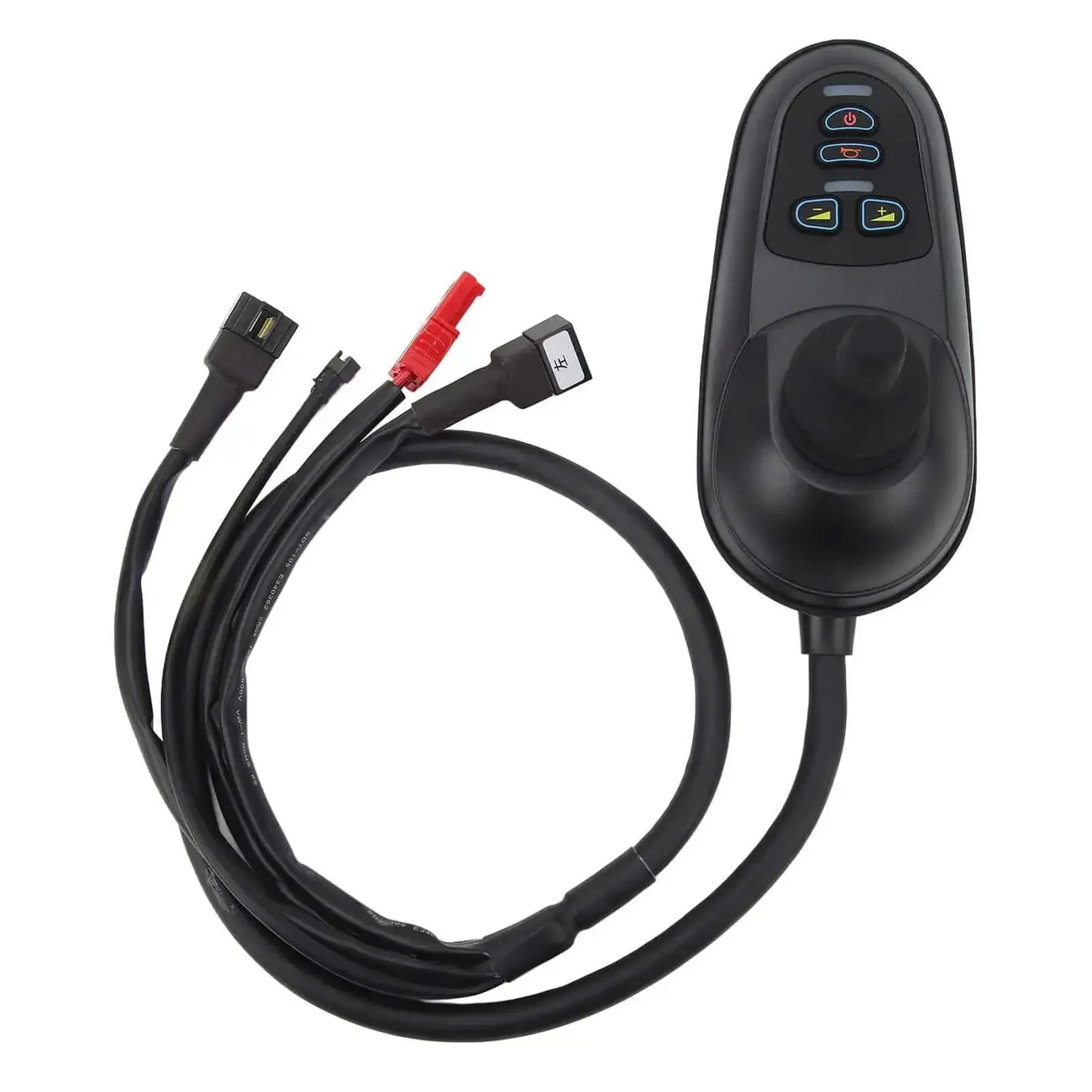24V Electric Wheelchair Joystick Controller With Brake Connector For Easy Speed And Direction Control In Mobility Aids Plug And Play Installation Reliable Stop On Release Compatible With Electric Wheelchairs