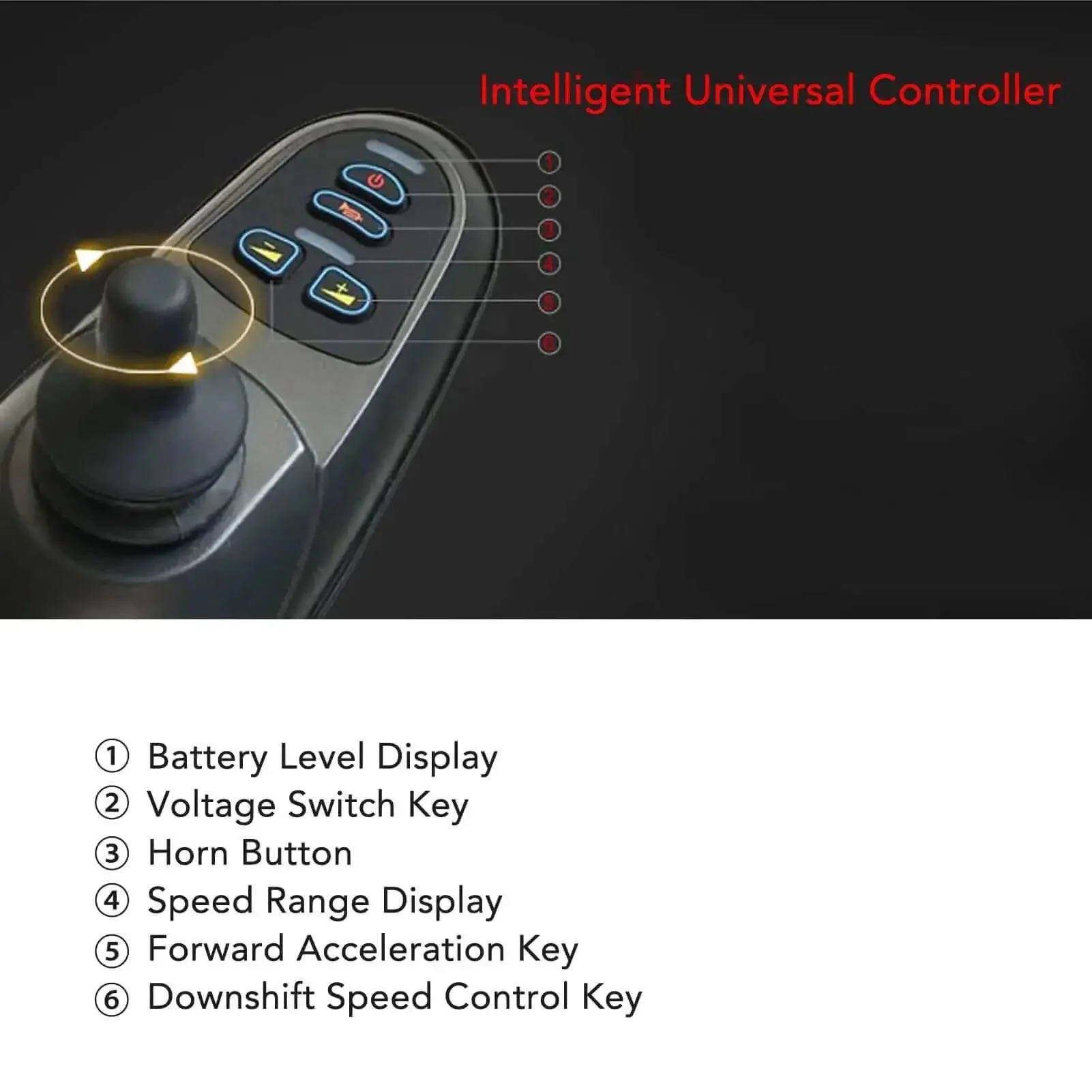 24V Electric Wheelchair Joystick Controller With Brake Connector For Easy Speed And Direction Control In Mobility Aids Plug And Play Installation Reliable Stop On Release Compatible With Electric Wheelchairs - Image 6