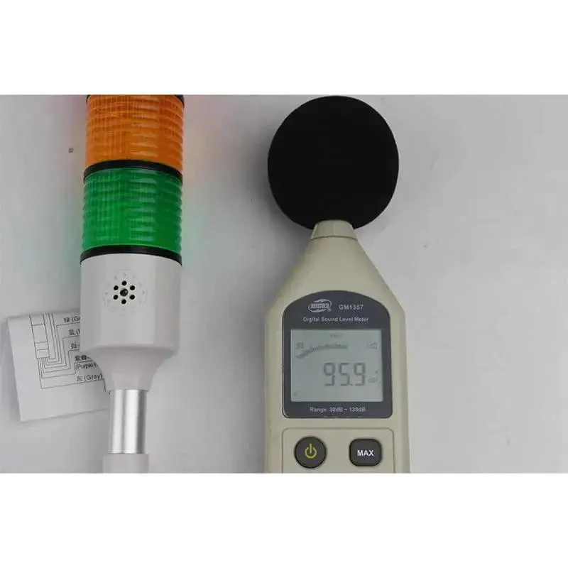 24V LED Indicator Lights For Industrial Machines And Tooling, Signal Alarm Light With Buzzer Tower, 2 Layer Beacon, Operator Station Call Lights, Cycle Timing, Workstation Monitoring, Durable Mounting For Shop Floor - Image 2