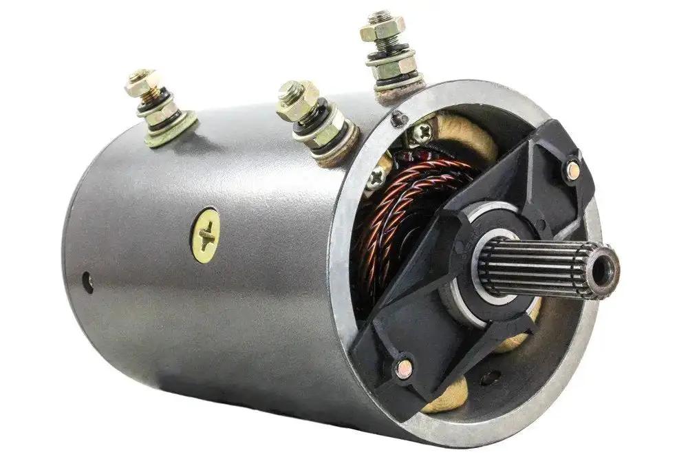 24V Winch Motor Replacement For Warn Series Models Including MX12085 M12000 MX10000 M10000 M8274 MRJ2506 W7621 26651 39972 39983 Bidirectional Heavy Duty Drive 3 Post 20 Spline Double Bearing Four Point Eight HP