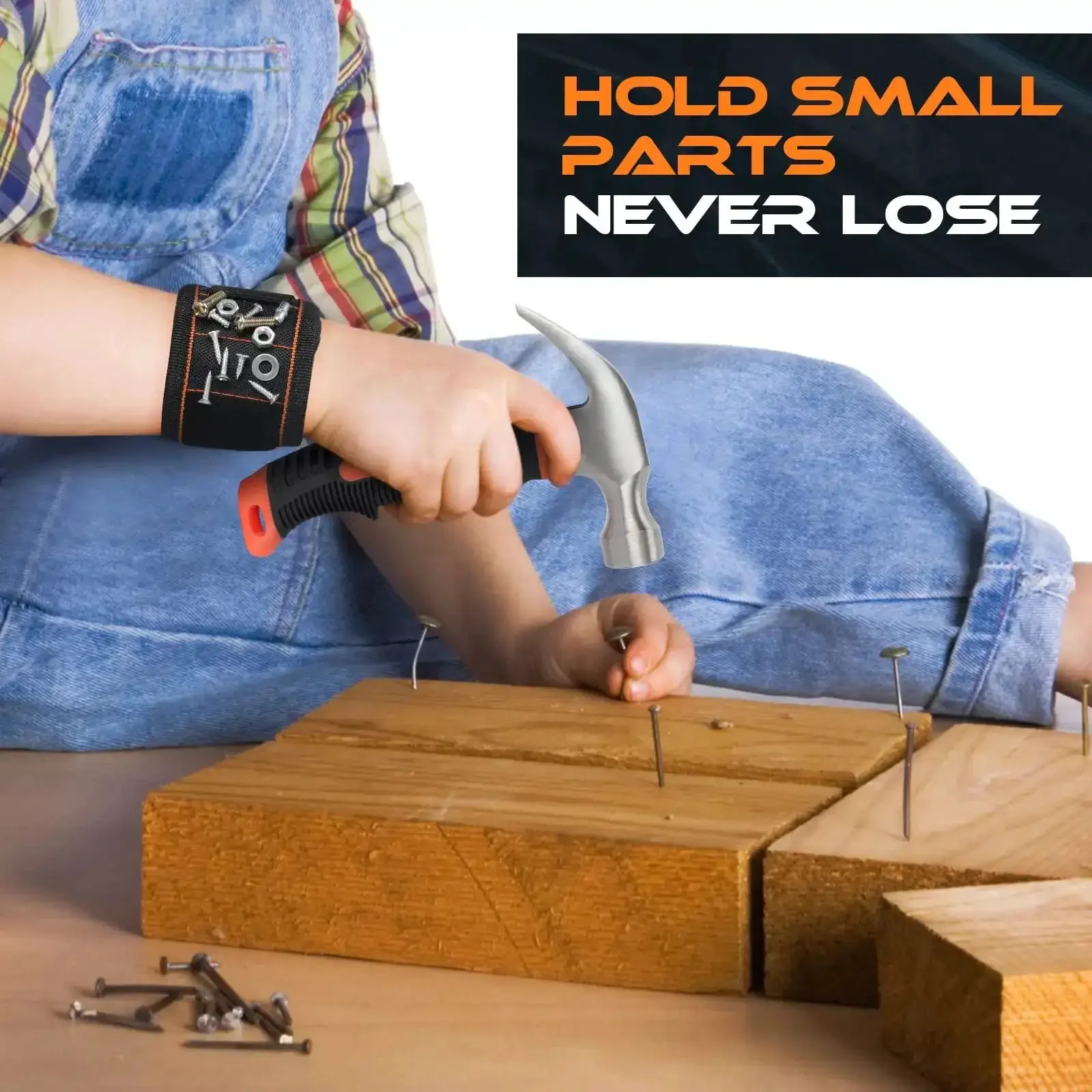 25 Pieces Kids Real Tool Kit With Real Hand Tools For Young Builders Includes Kids Tool Belt And Pouch Bag Magnetic Wristband Safe Steel Tools For DIY Woodworking Home Repair Projects - Image 4