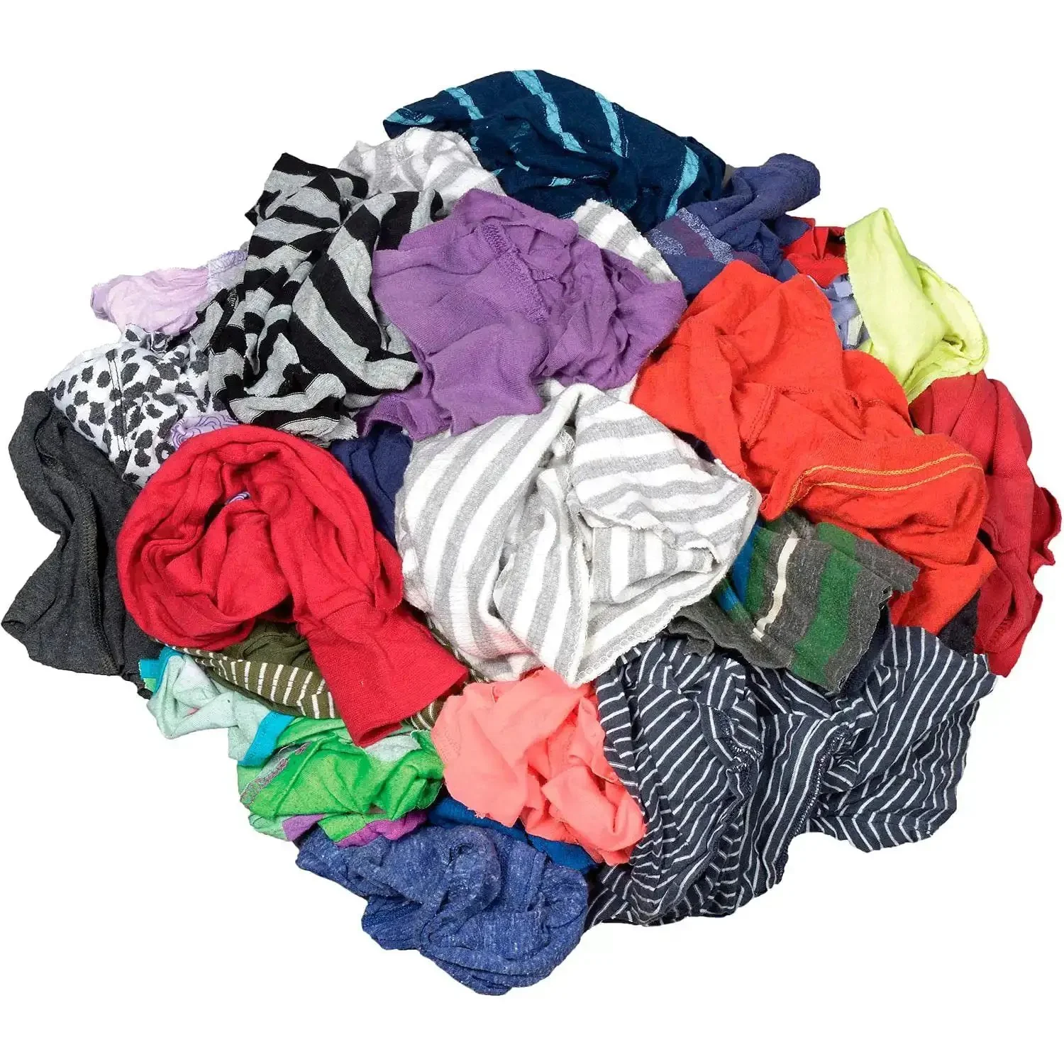 25 Pound Box Of Recycled Cut Rags, Assorted Colors, For Polishing, Finishing, Dusting And Cleaning Jobs, Made From Mixed Knits In Various Types And Sizes, Reusable, Machine Washable, Great For Shop Or Home Use And Waste Saving - Image 4