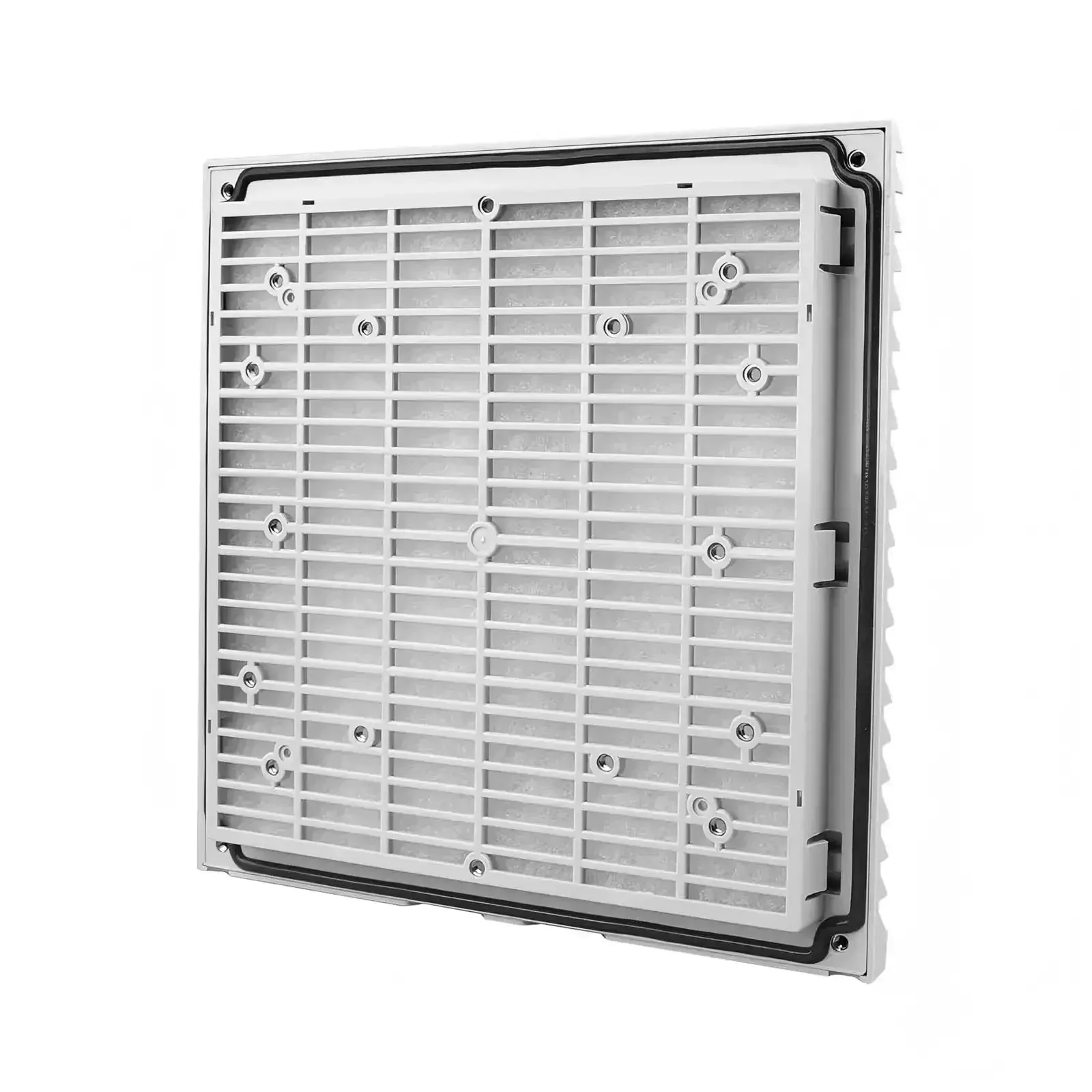 255x255mm Electronic Enclosures Ventilation Filter For Control Panels FK9805 Compatible With 17250 Axial Fan And 22060 Cooling Fan Keeps Electronics Cool And Dust Free Durable Panel Mount Accessory