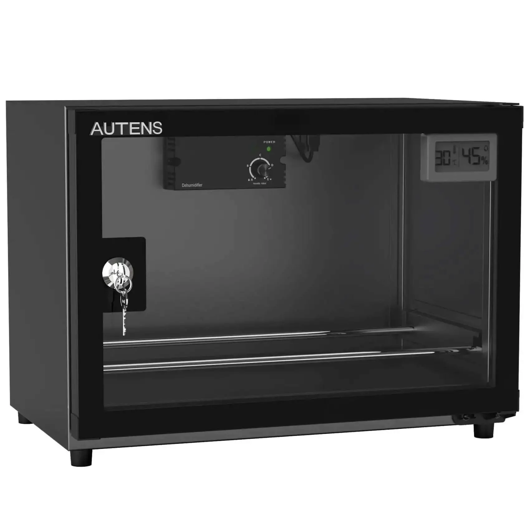 25L Filament Dehumidifier Storage Cabinet For 5 Rolls With Magnetic Seal, 25% RH Humidity Control, Quiet, Stackable, Transparent Glass And Aluminum Build, Keeps PLA ABS PETG Ready To Print, Low Power 6W - Image 2
