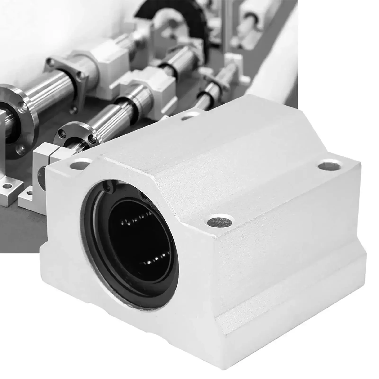 25mm Aluminum Linear Bearing Pillow Block For CNC Machines, Ultra Smooth Low Friction Movement, Easy Mount And Installation, High Speed Precision Linear Slide Unit For Heavy Duty Equipment - Image 8