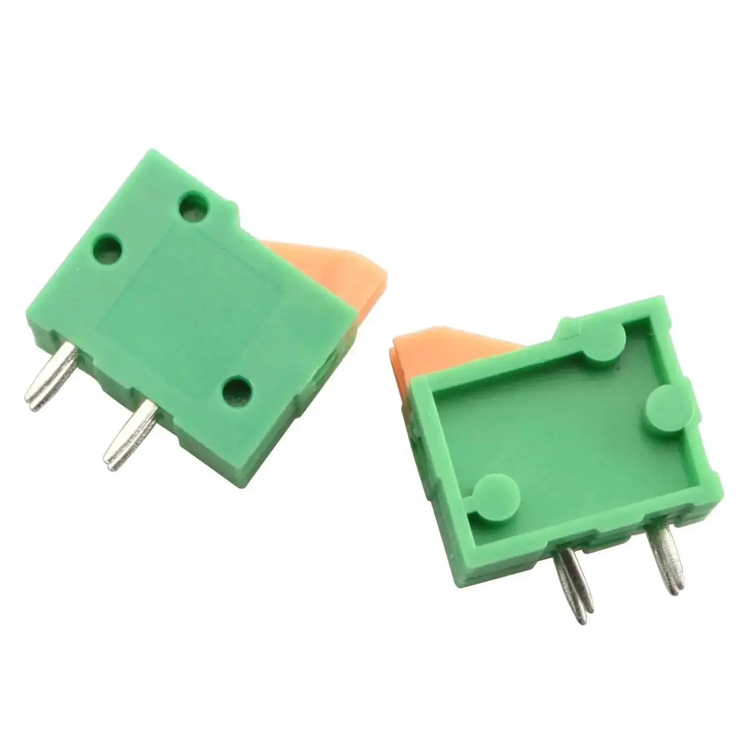 25Pcs 2 Pole Spring Clip PCB Terminal Block Connector Set 2.54mm Pitch For 26 20AWG Wires 150V AC 2A Max Easy Install Wire To Board Power And Signal Connector Pack - Image 6